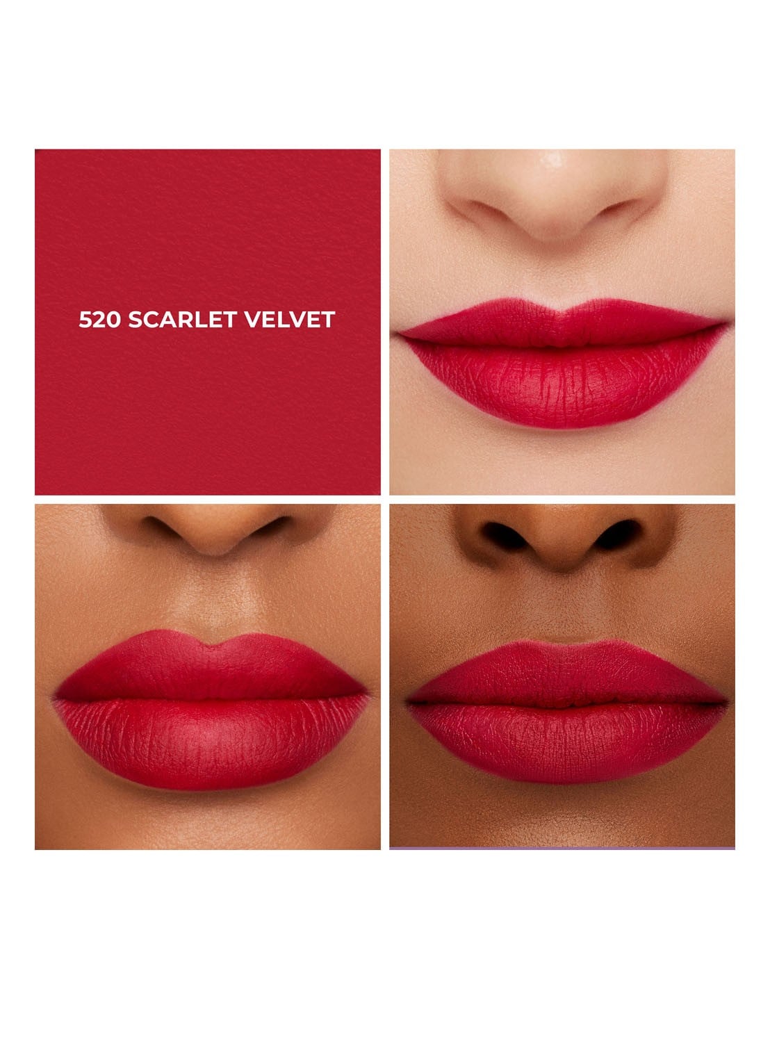 Laura Mercier Caviar Smoothing Matte Lipstick - detail 5 520 scarlet velvet