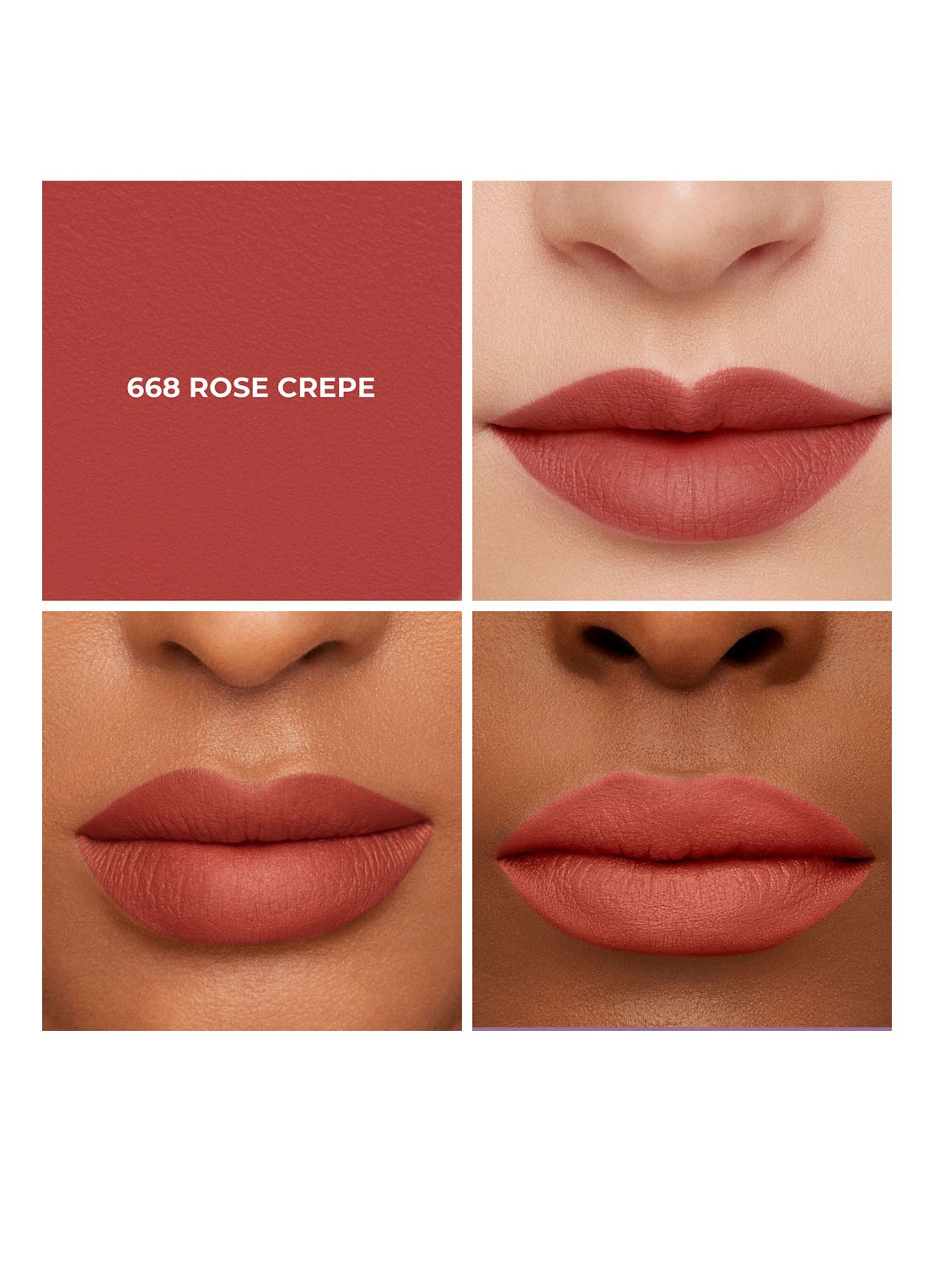 Laura Mercier Caviar Smoothing Matte Lipstick - detail 3 668 rose crepe