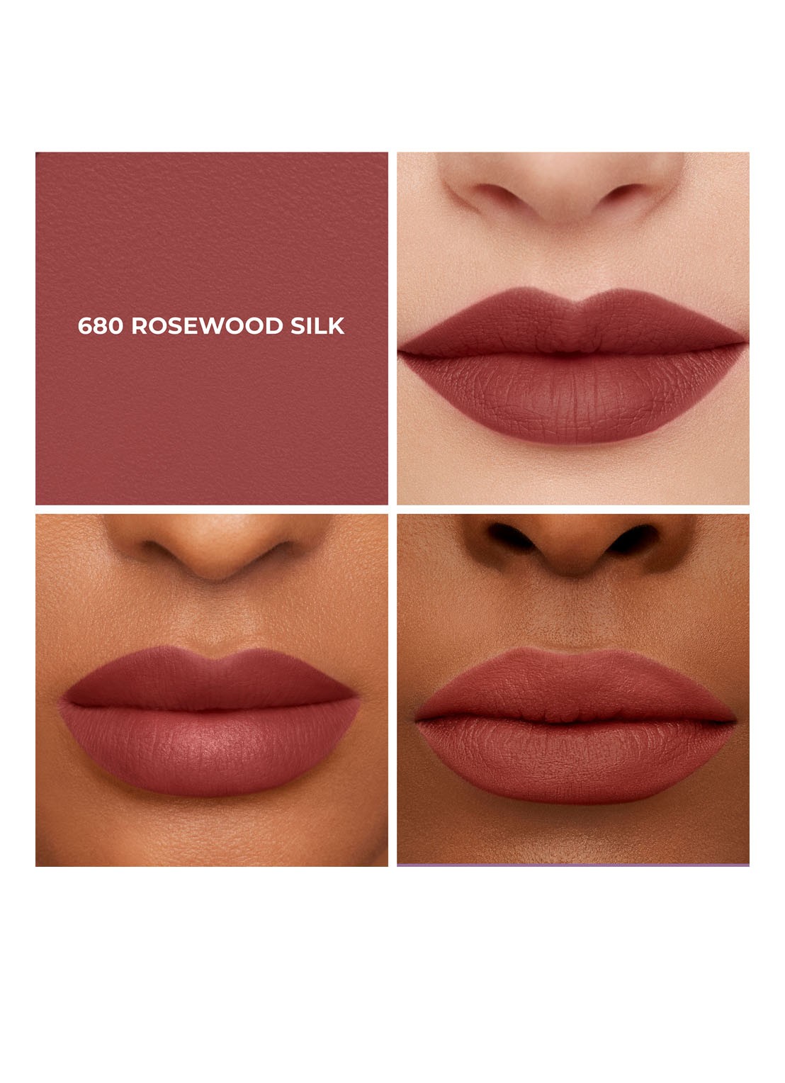 Laura Mercier Caviar Smoothing Matte Lipstick - detail 5 680 rosewood silk