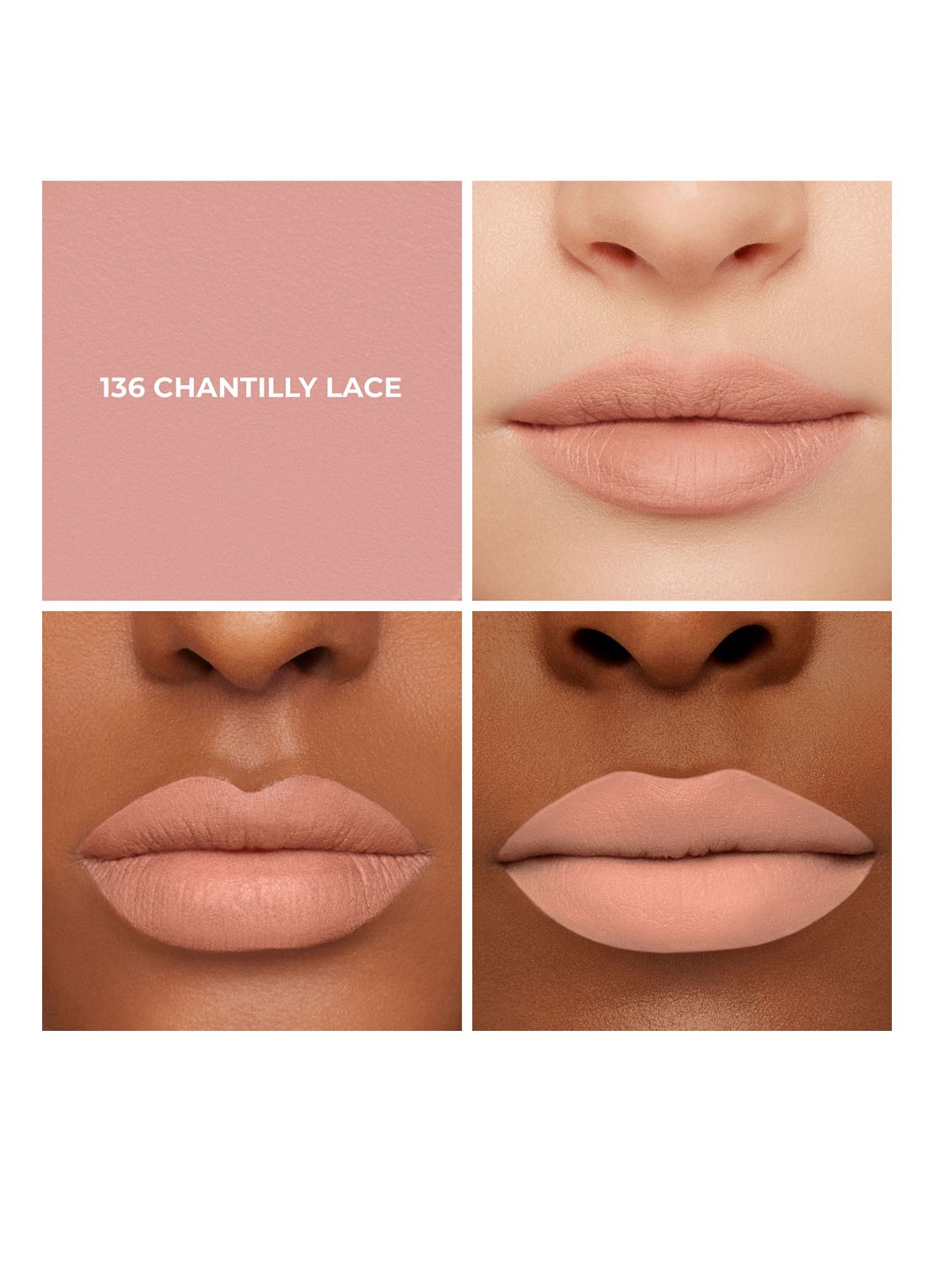 Laura Mercier Caviar Smoothing Matte Lipstick - detail 5 136 chantilly lace
