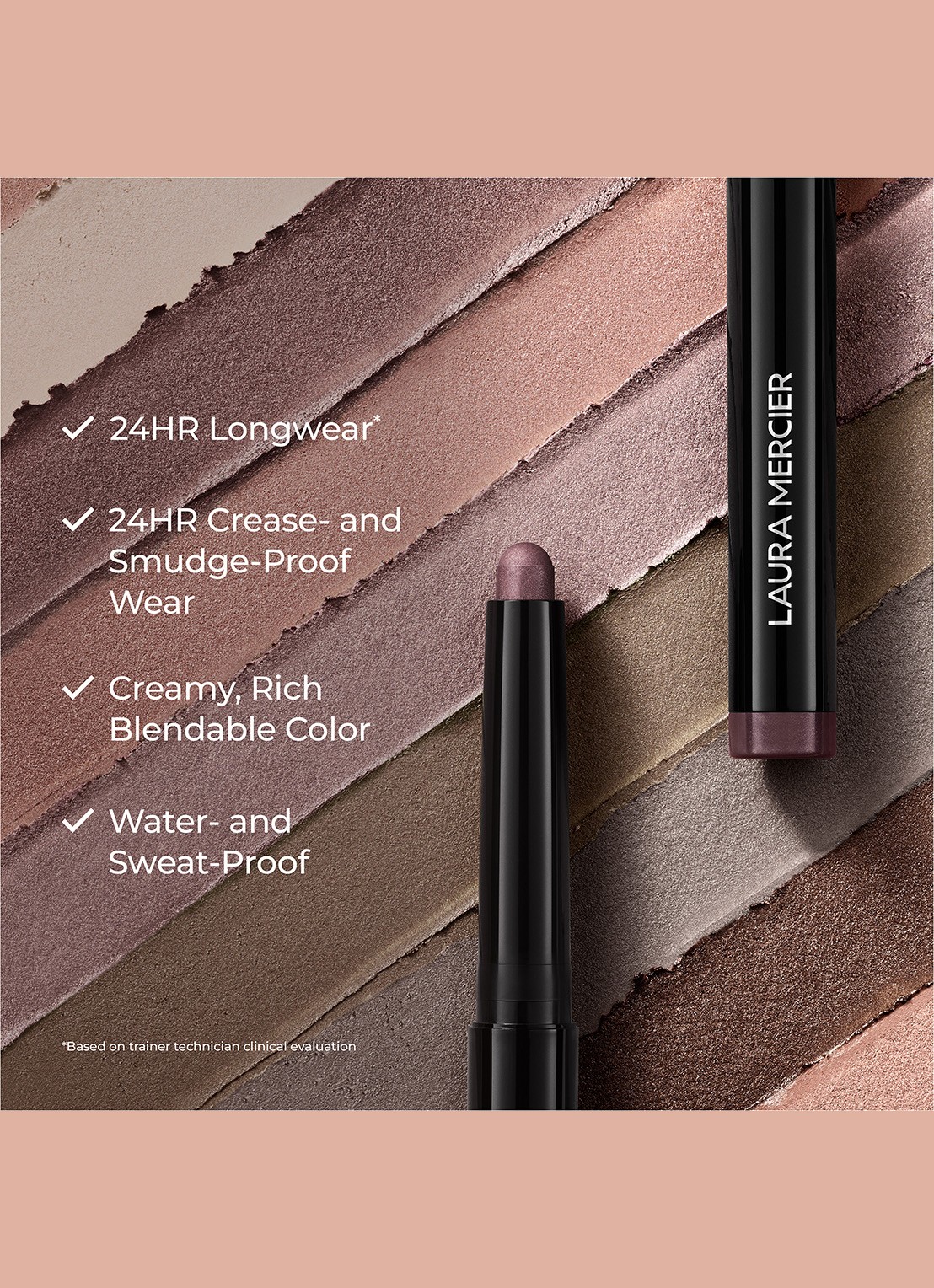 Laura Mercier Caviar Stick Eye Shadow - oogschaduwstick - detail 8 strike a rose