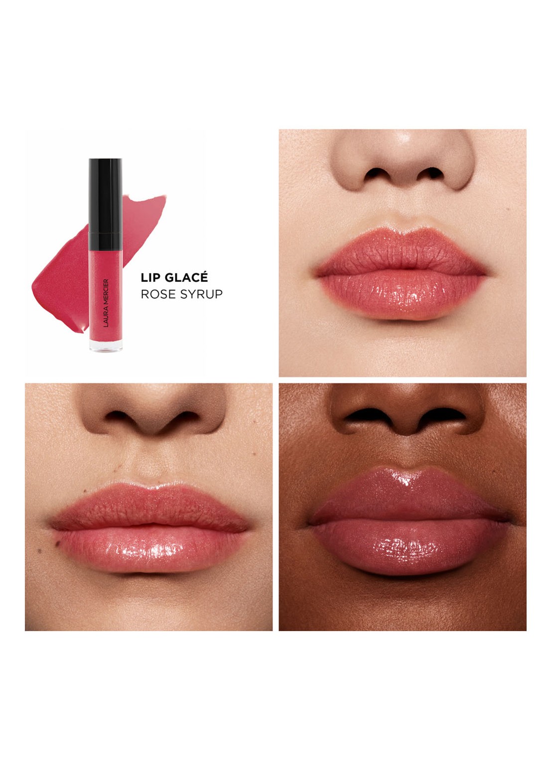 Laura Mercier Lip Glacé - lipgloss - detail 4 190 rose syrup