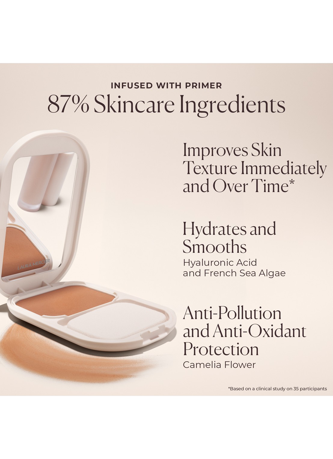 Laura Mercier Real Flawless Feather Matte Powder Foundation - detail 4 1w brioche