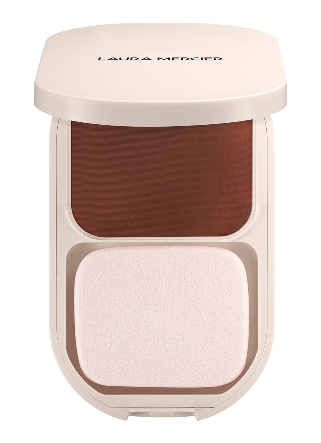 Laura Mercier Real Flawless Feather Matte Powder Foundation - voorkant 6 7c chocolate ganache