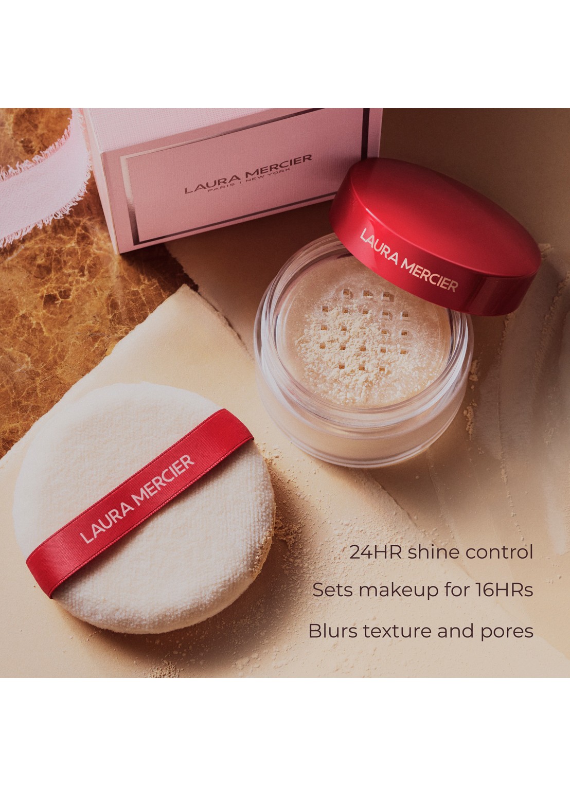 Laura Mercier The Finishing Touch Translucent Loose Setting Powder Ultra-Blur & Puff - make-up set - detail 5 undefined