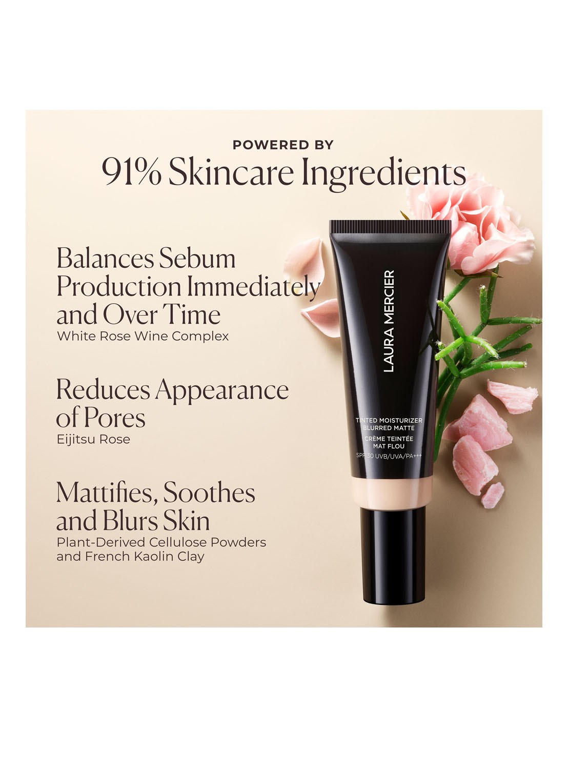 Laura Mercier Tinted Moisturizer Blurred Matte - getinte dagcrème - detail 5 antraciet