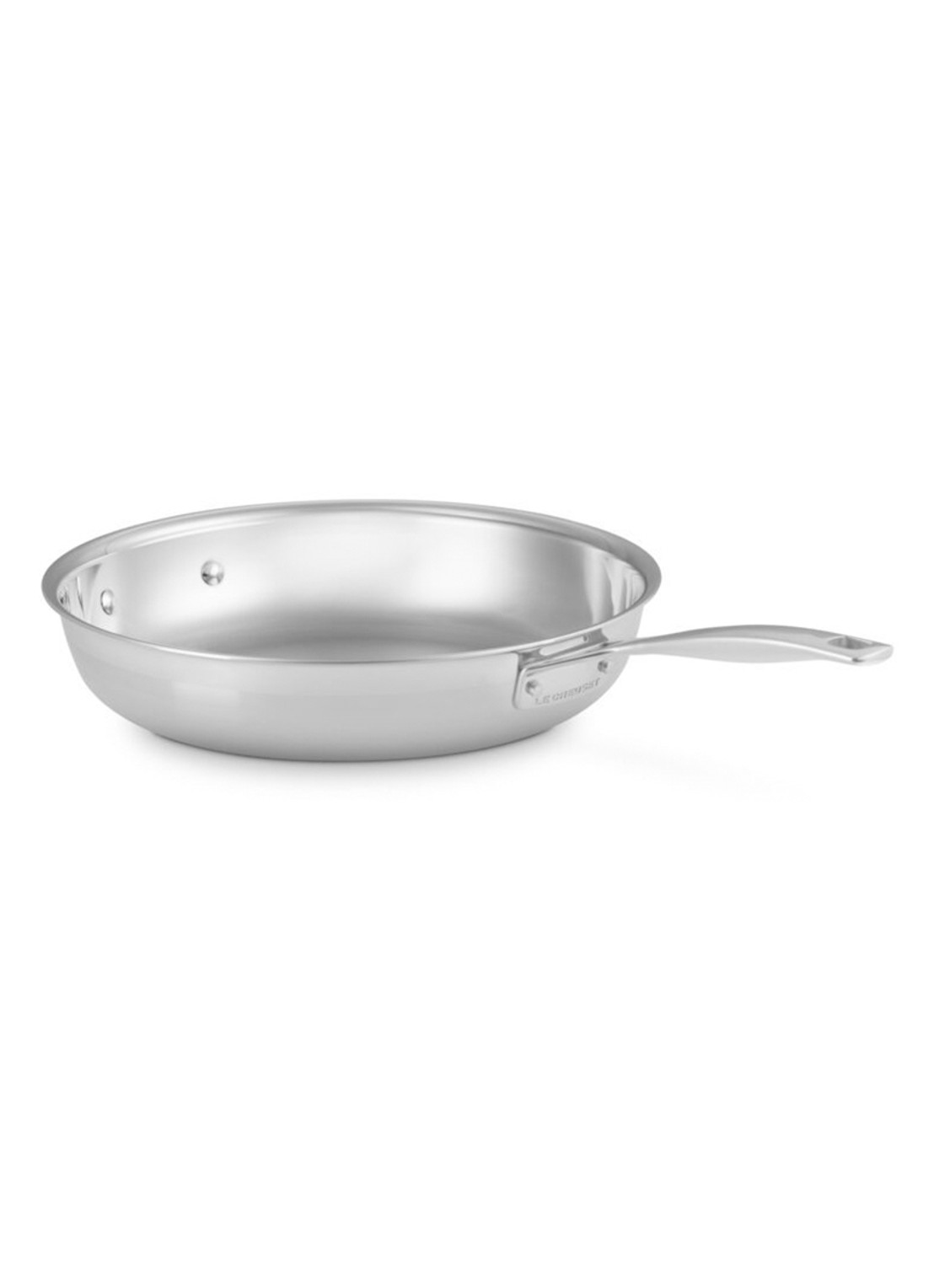 Le Creuset 3-ply koekenpan 30 cm - voorkant 3 beige