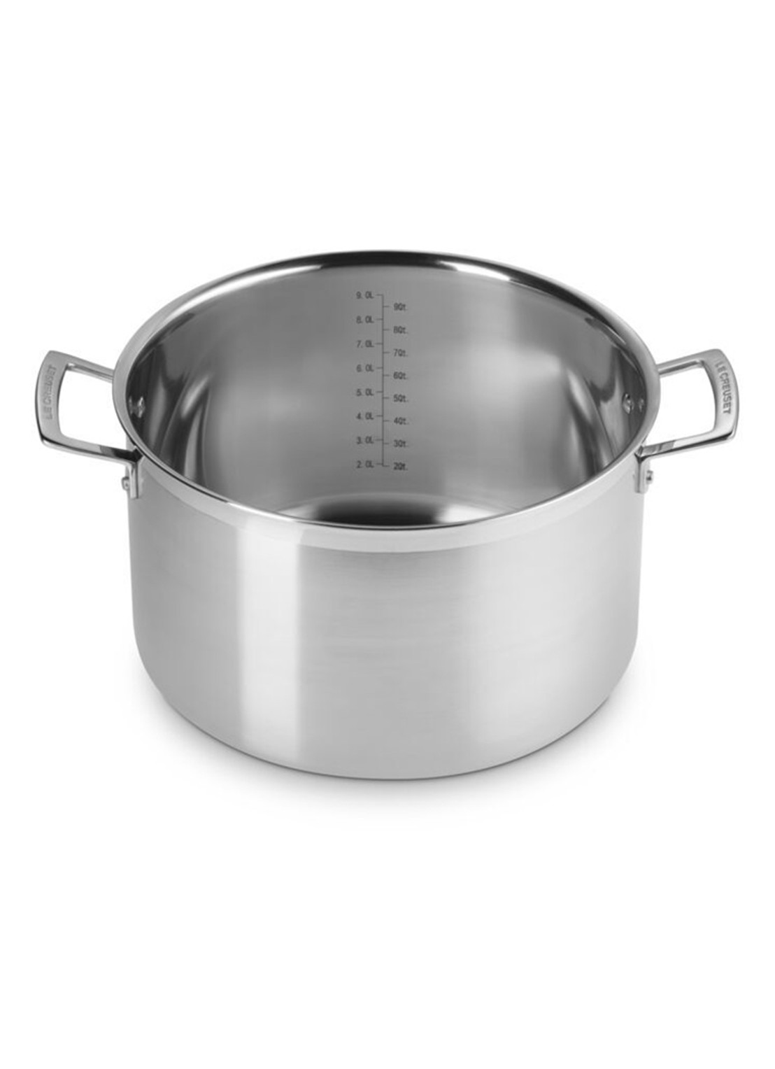 Le Creuset 3-ply kookpan met deksel 28 cm - achterkant 3 beige