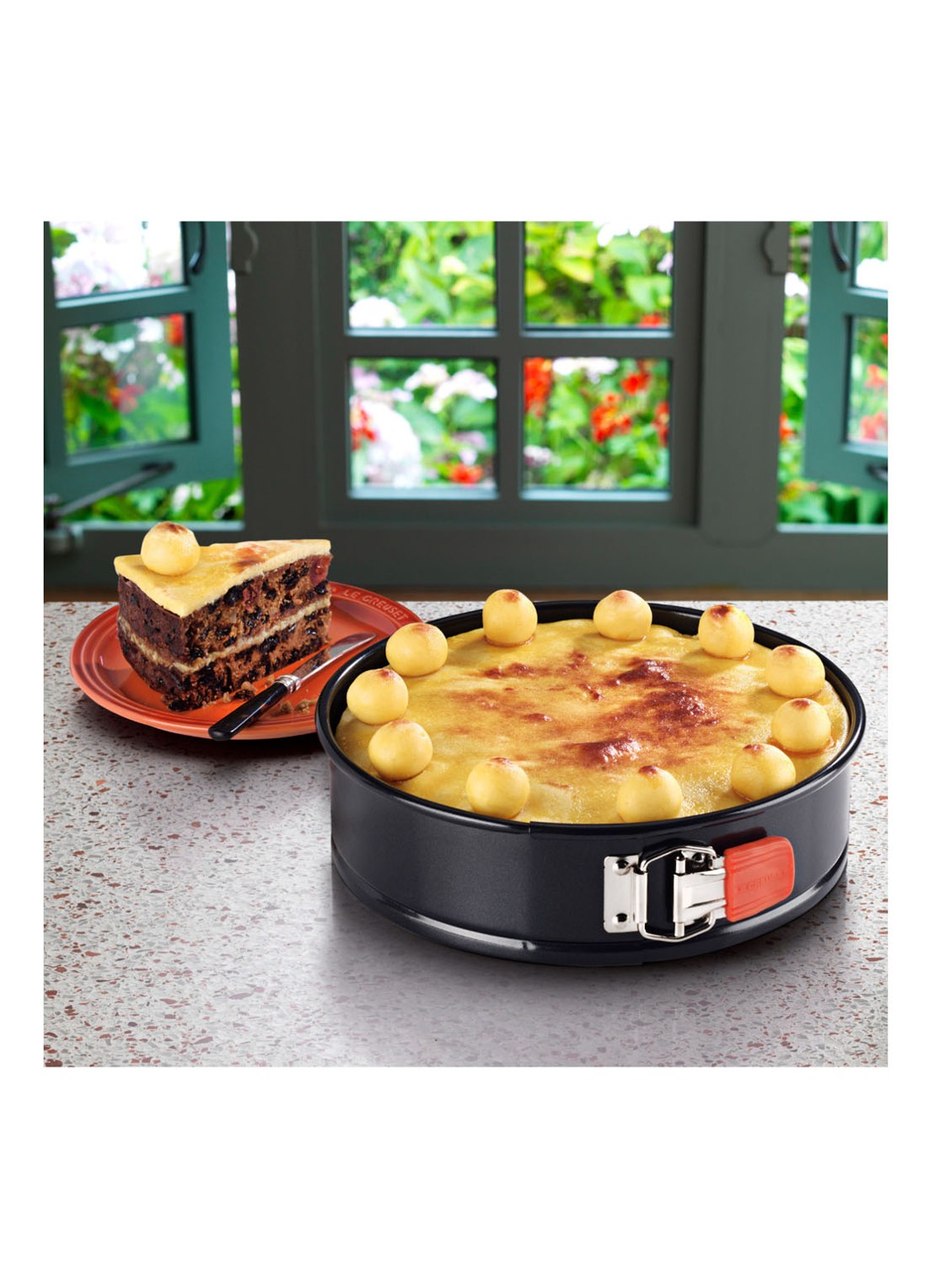 Le Creuset Anti-aanbak springvorm 24 cm  - detail 5 zwart