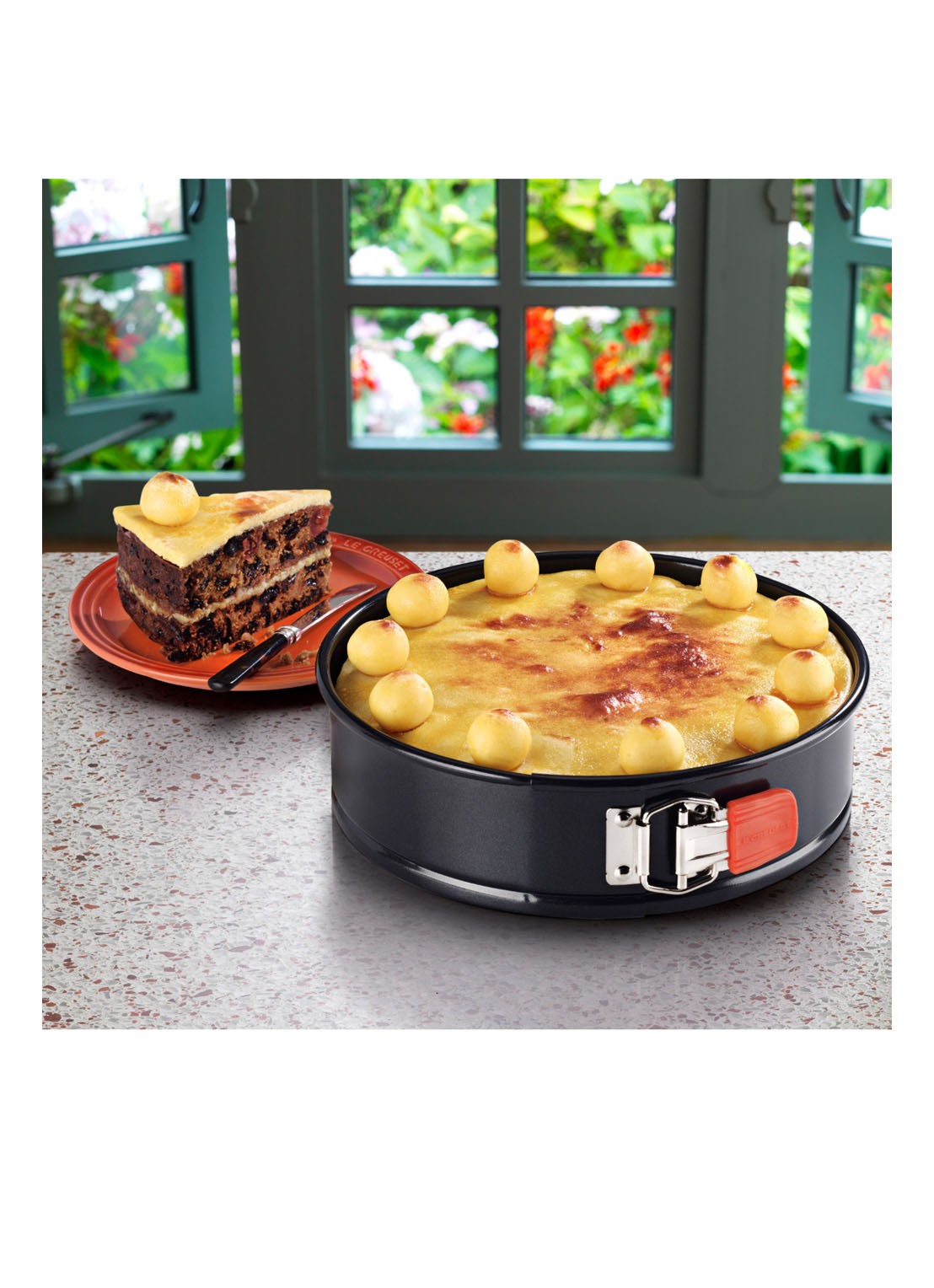 Le Creuset Anti-aanbak springvorm 26 cm - detail 7 zwart