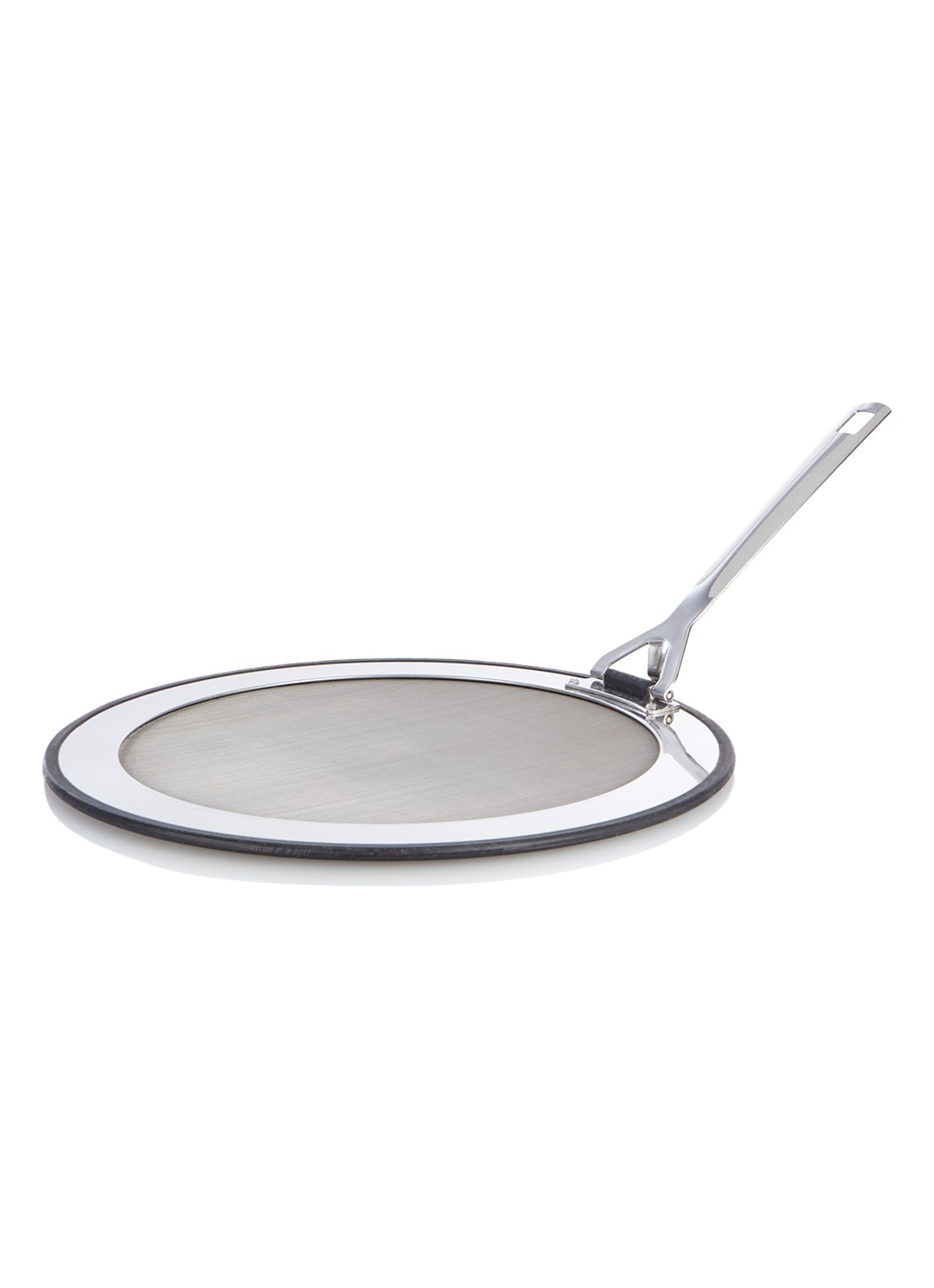 Le Creuset Anti-spatdeksel 26 tot 30 cm  - voorkant zilver