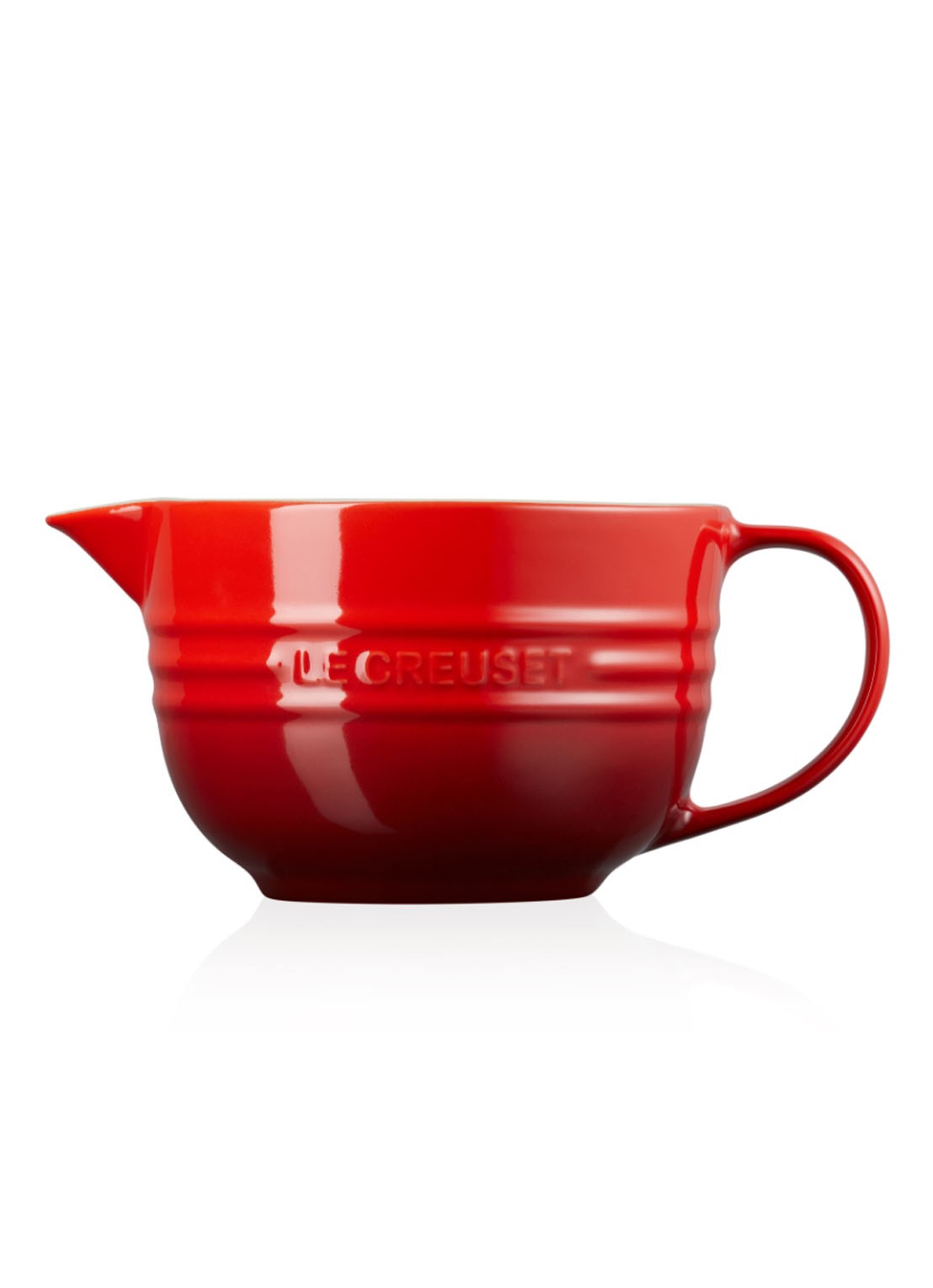 Le Creuset Beslagkom 2 liter - achterkant kersenrood / rood