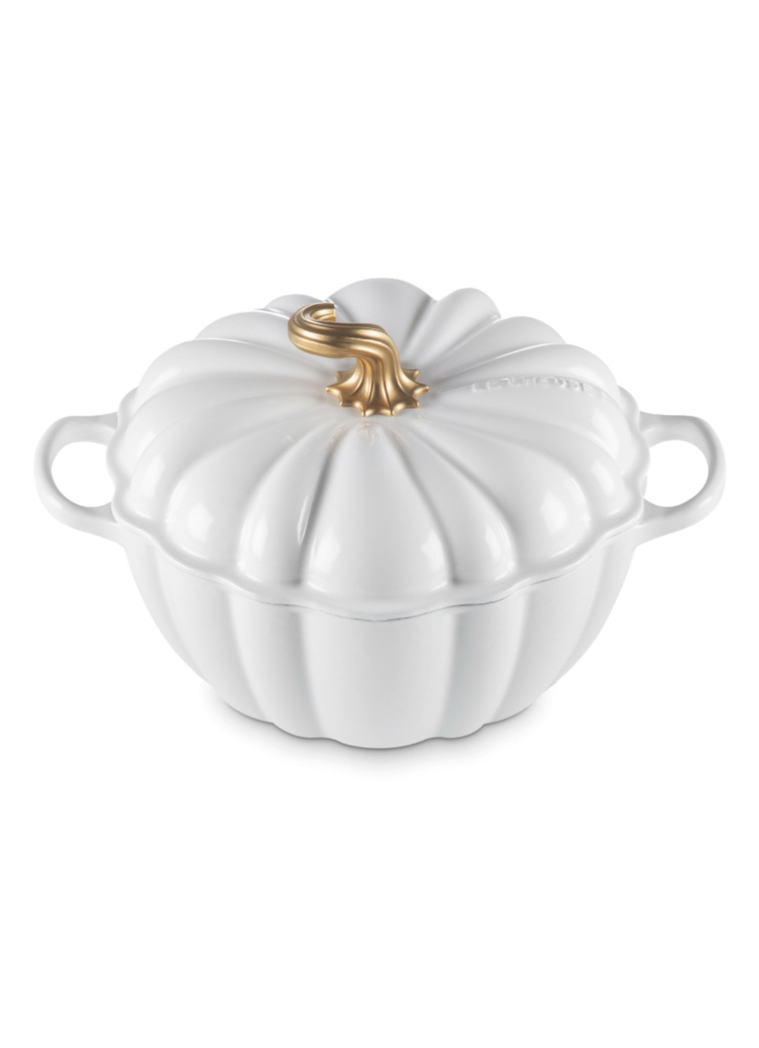 Le Creuset Braad-/stoofpan Ø24 cm - voorkant wit
