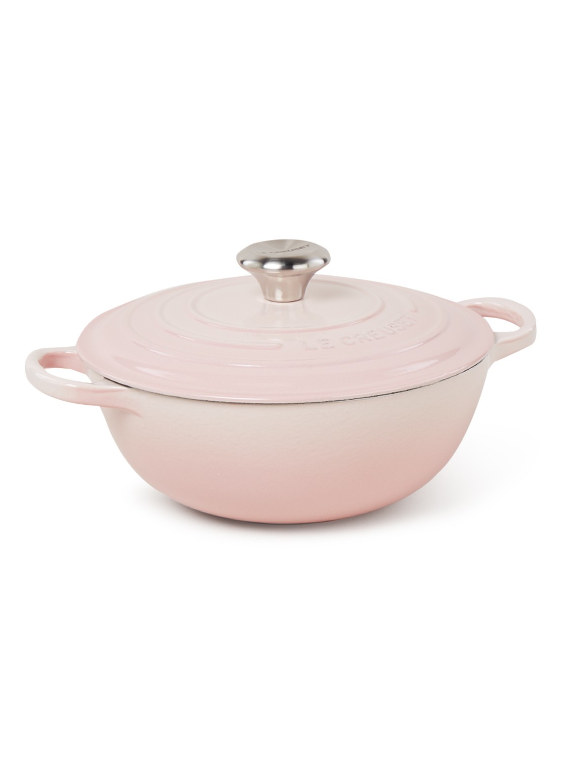 Le Creuset Braadpan Ø24 cm - voorkant shell pink / roze