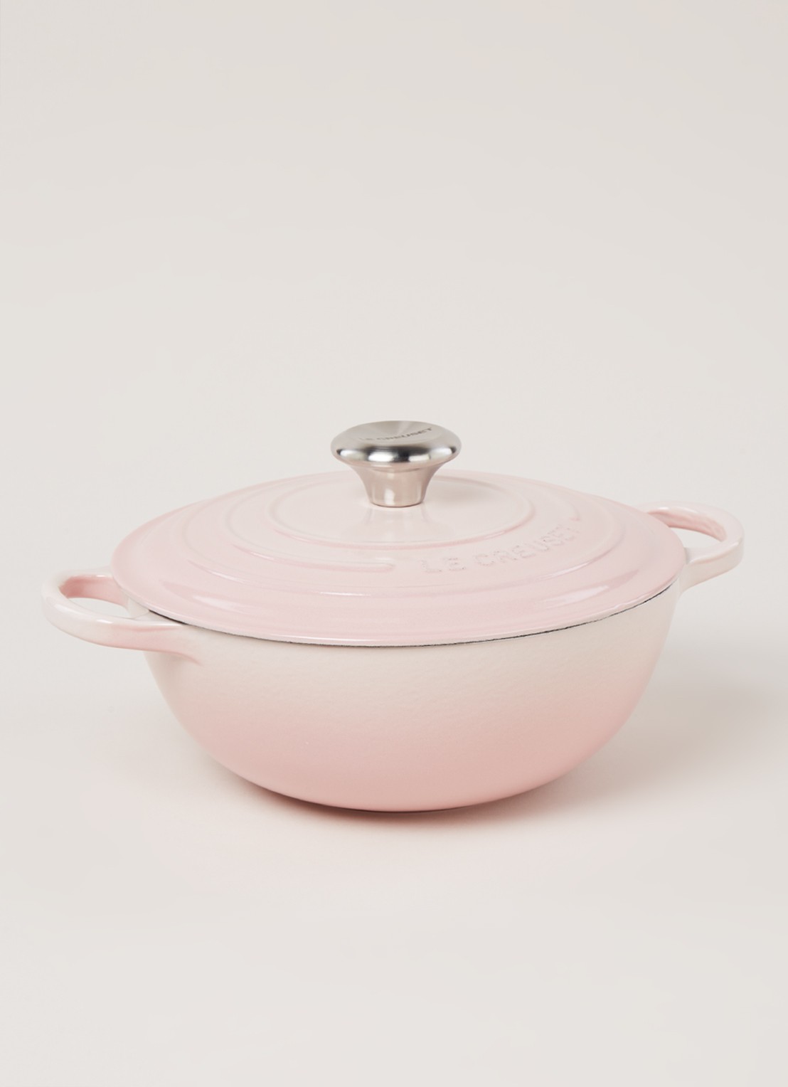 Le Creuset Braadpan Ø24 cm - voorkant 2 shell pink / roze