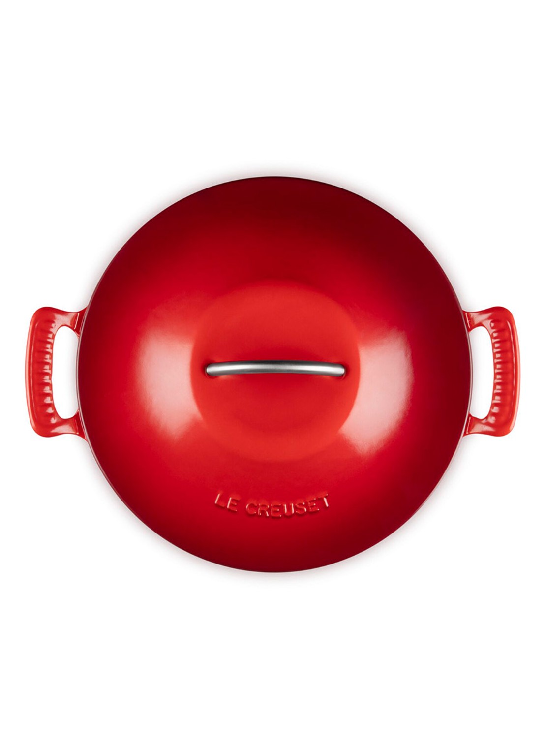 Le Creuset Campagnard Modern Heritage braadpan 28 cm - detail 4 kersenrood