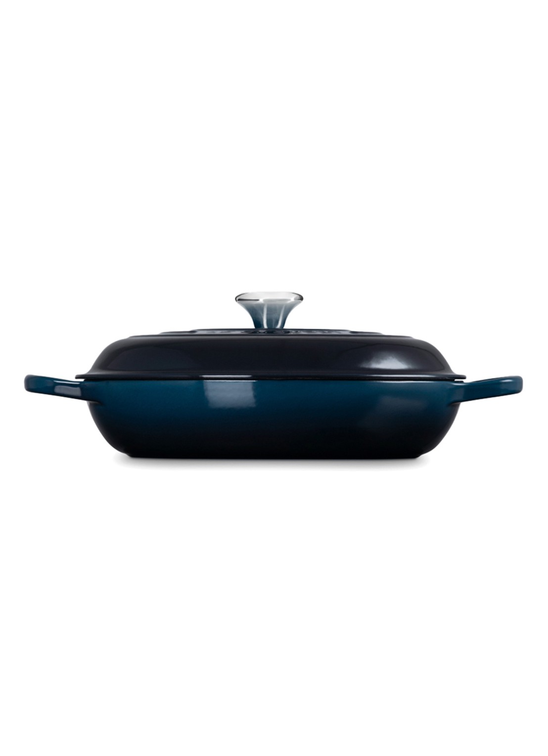 Le Creuset Campagnard Signature braadpan Ø25,7 - achterkant 7 donkerblauw