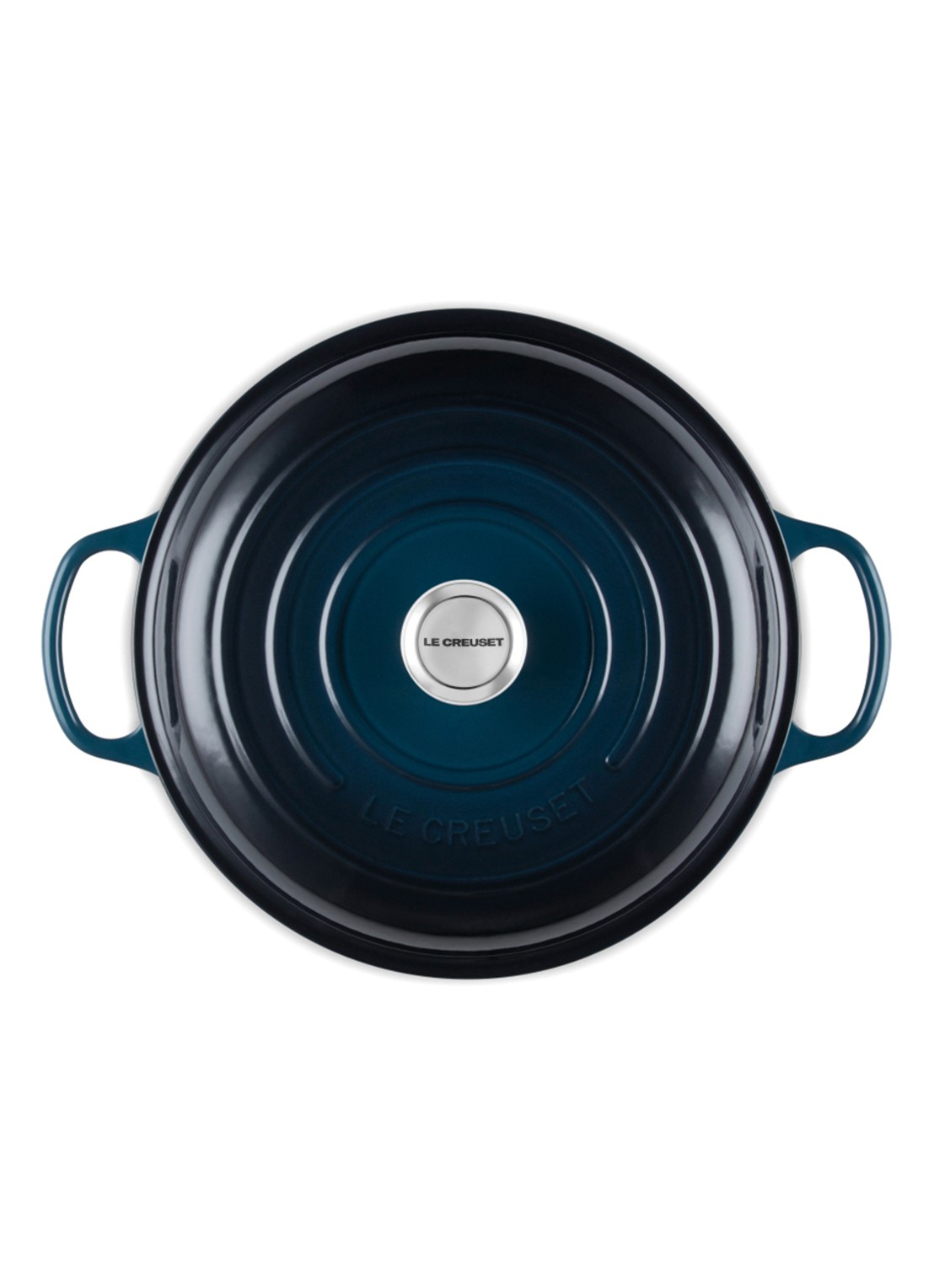 Le Creuset Campagnard Signature braadpan Ø25,7 - detail 3 donkerblauw