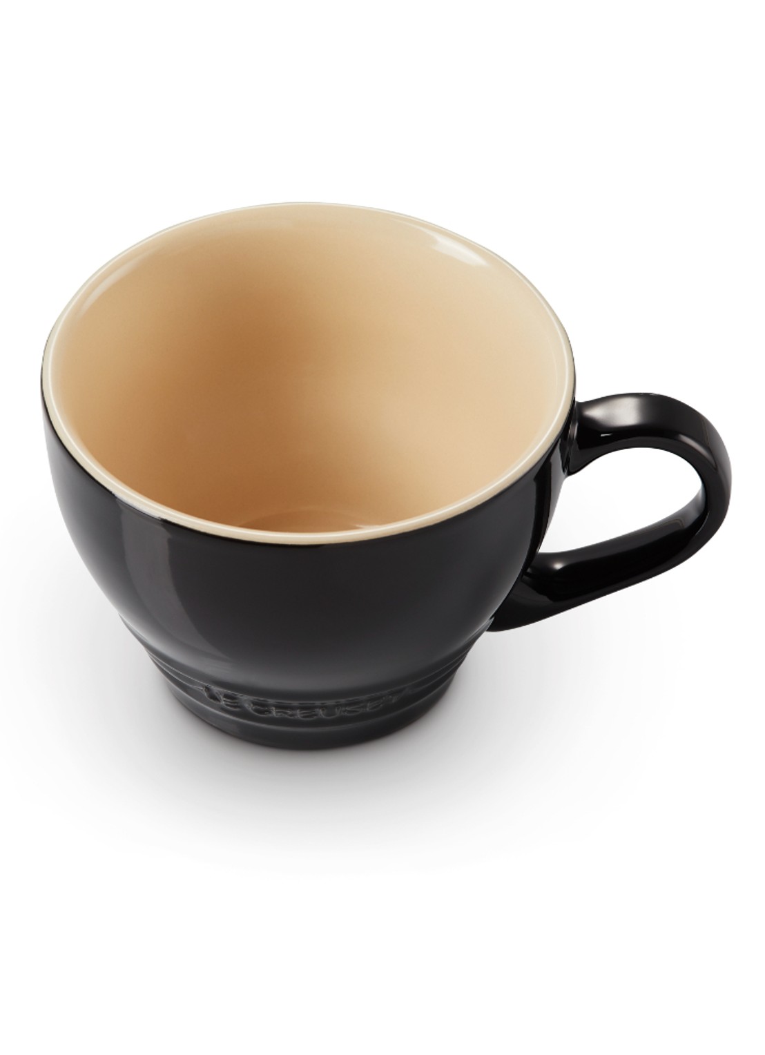 Le Creuset Cappuccino mok 40 cl - detail 2 ebbenzwart / zwart