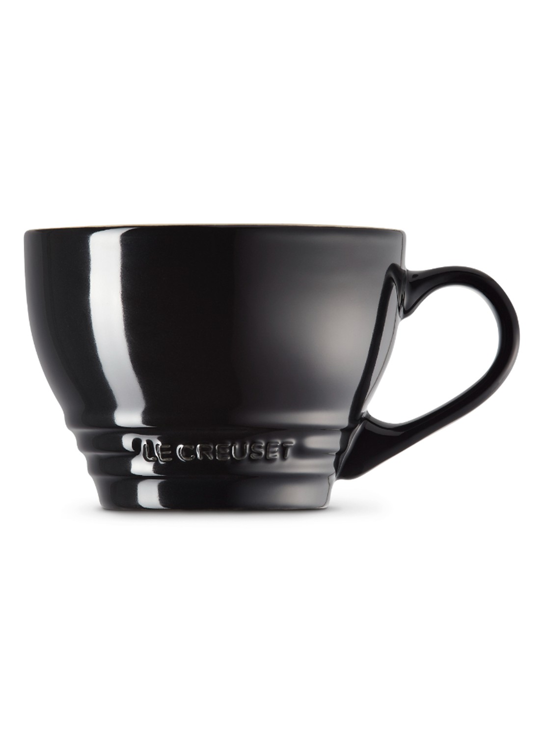 Le Creuset Cappuccino mok 40 cl - detail 3 ebbenzwart / zwart