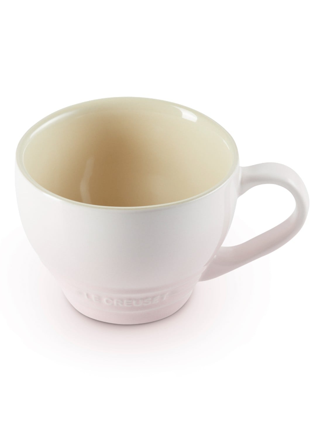 Le Creuset Cappuccino mok 40 cl - detail shell pink / roze