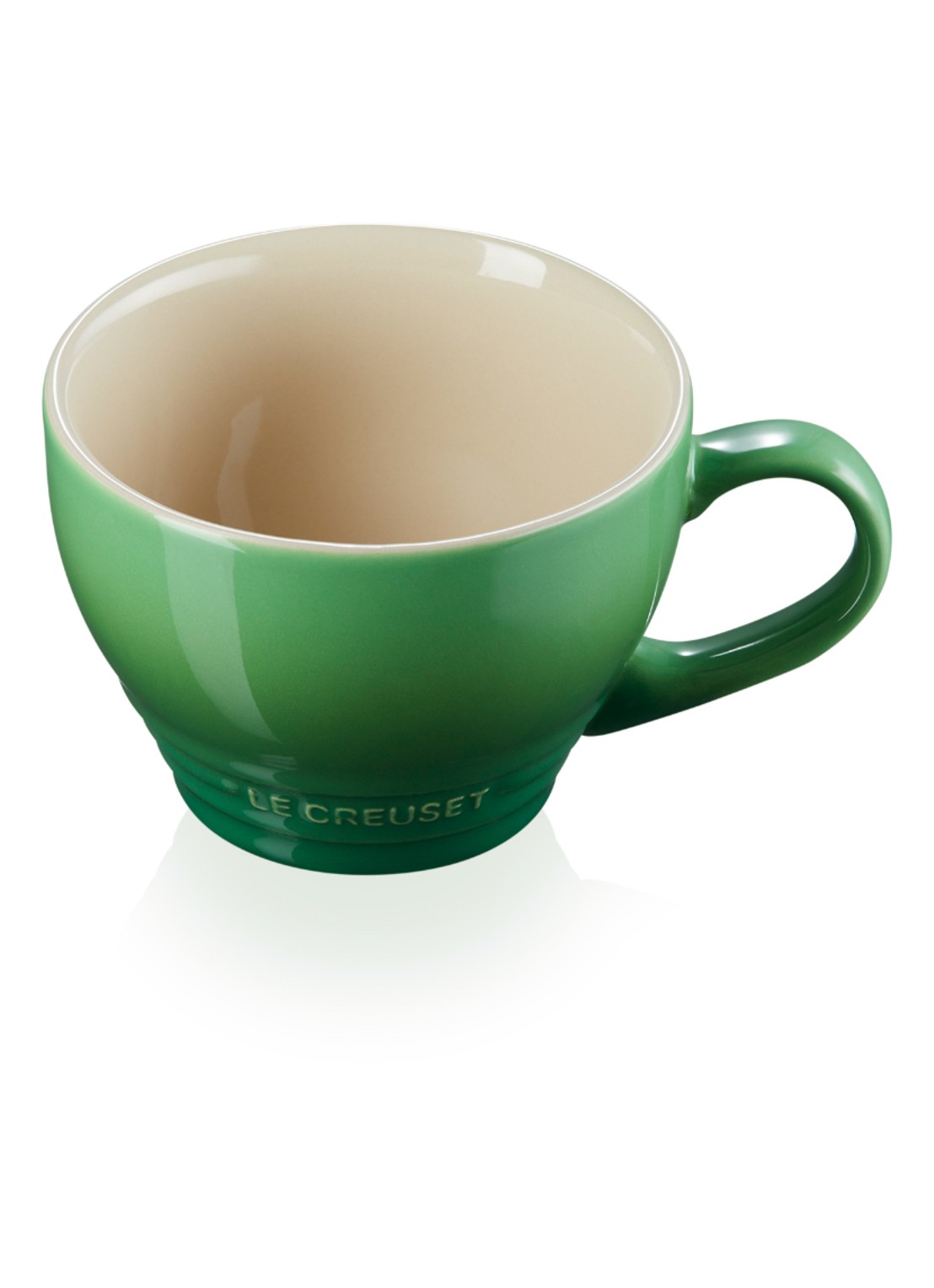 Le Creuset Cappuccino mok 40 cl - detail 4 bamboo / groen