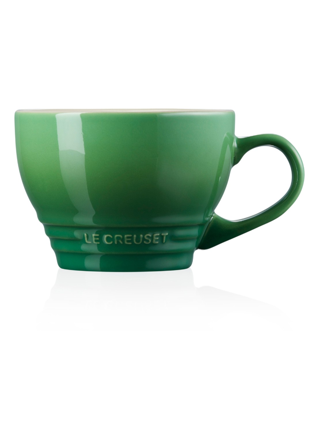 Le Creuset Cappuccino mok 40 cl - detail 5 bamboo / groen