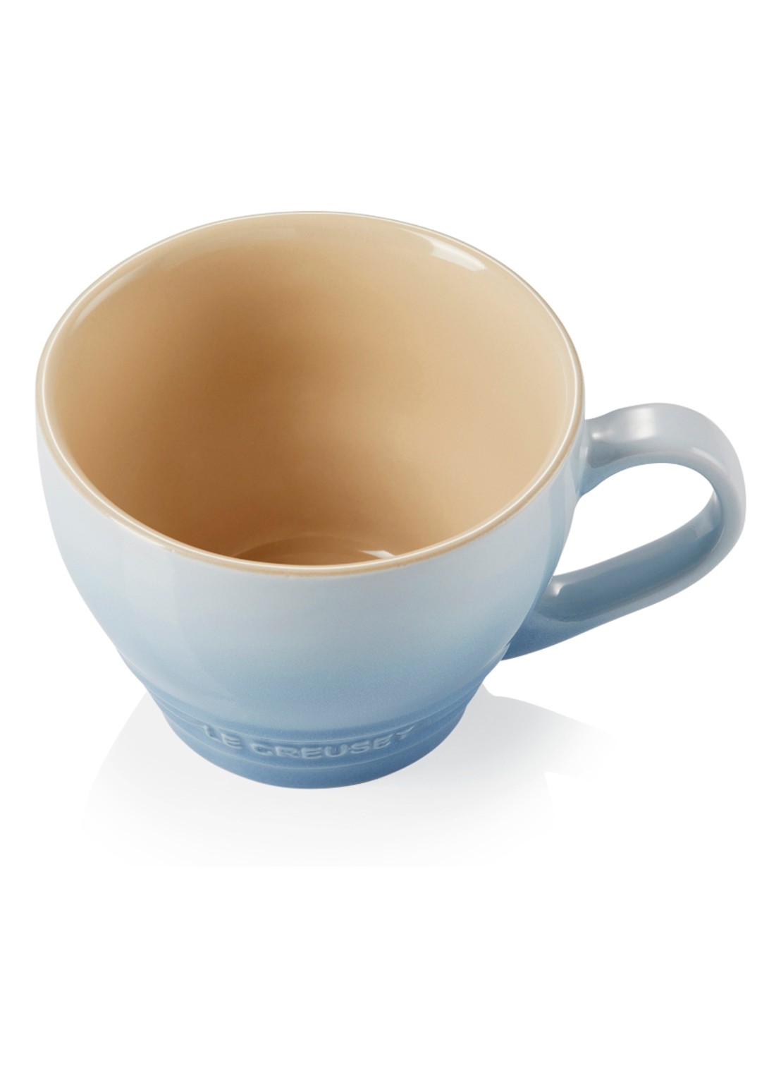 Le Creuset Cappuccino mok 40 cl - detail 3 coastal blue / lichtblauw