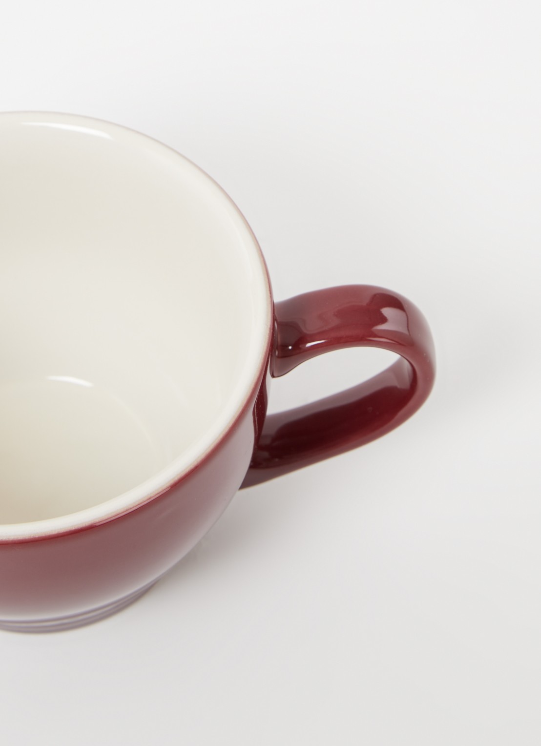Le Creuset Cappuccino mok 40 cl - voorkant 2 garnet / rood