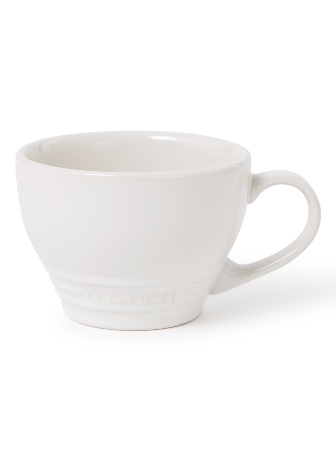 Le Creuset Cappuccino mok 40 cl - voorkant white / wit