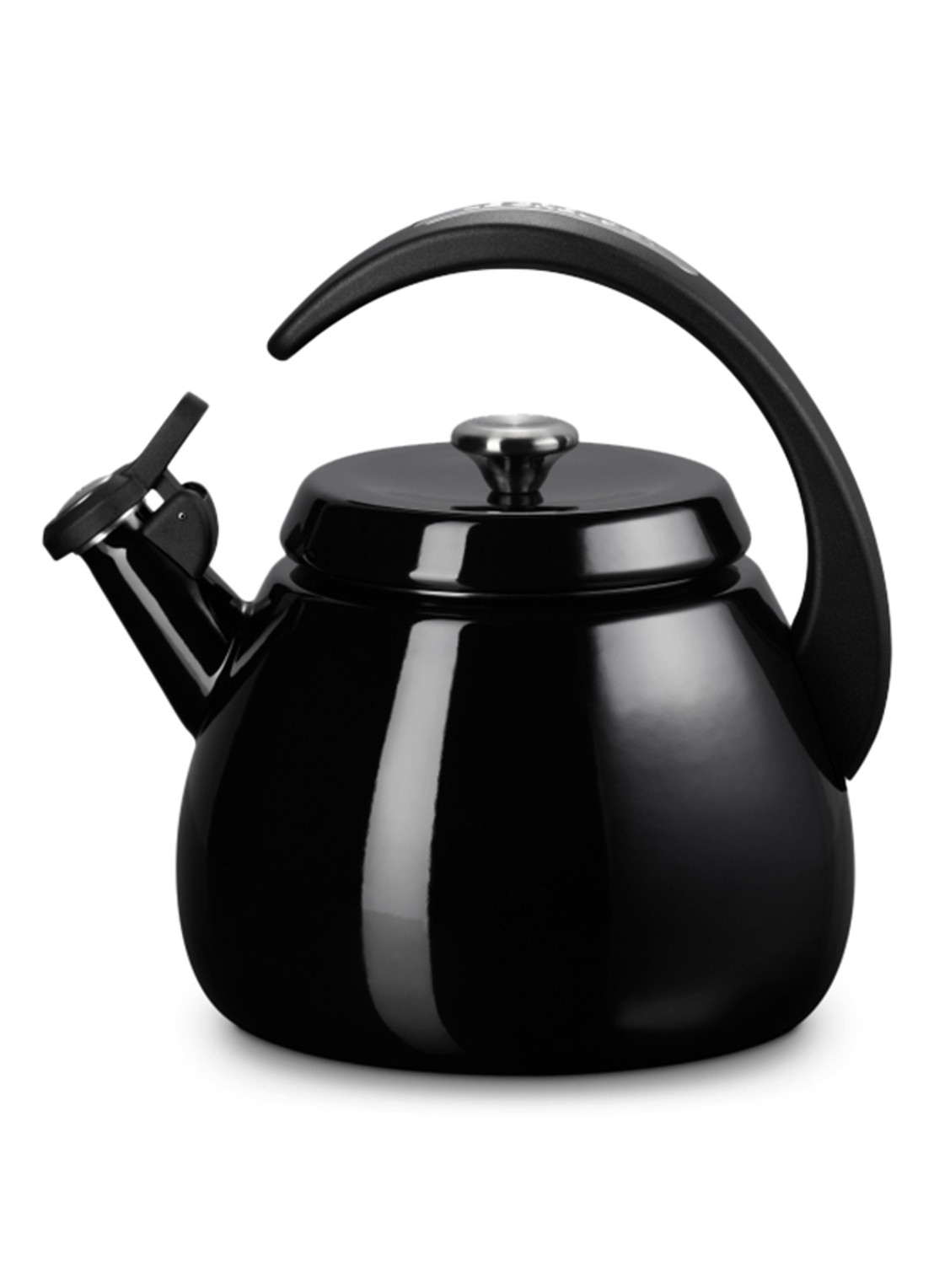 Le Creuset Cloche fluitketel 2,1 liter - voorkant 3 zwart