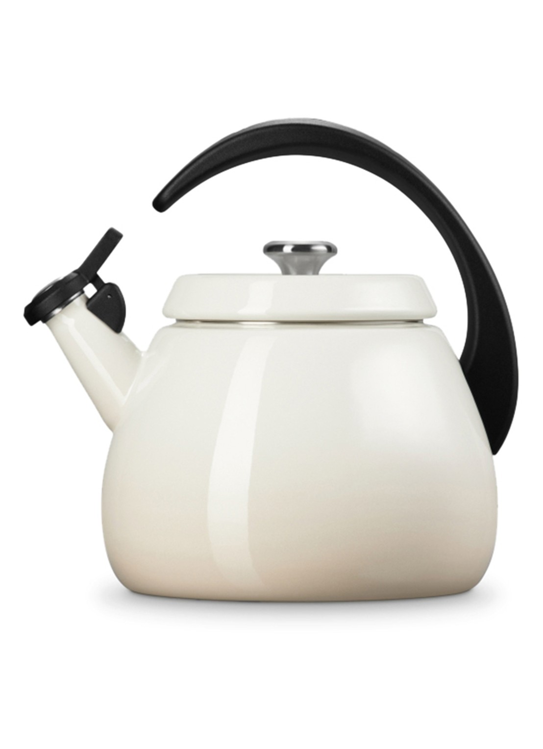 Le Creuset Cloche fluitketel 2,1 liter - achterkant 5 beige