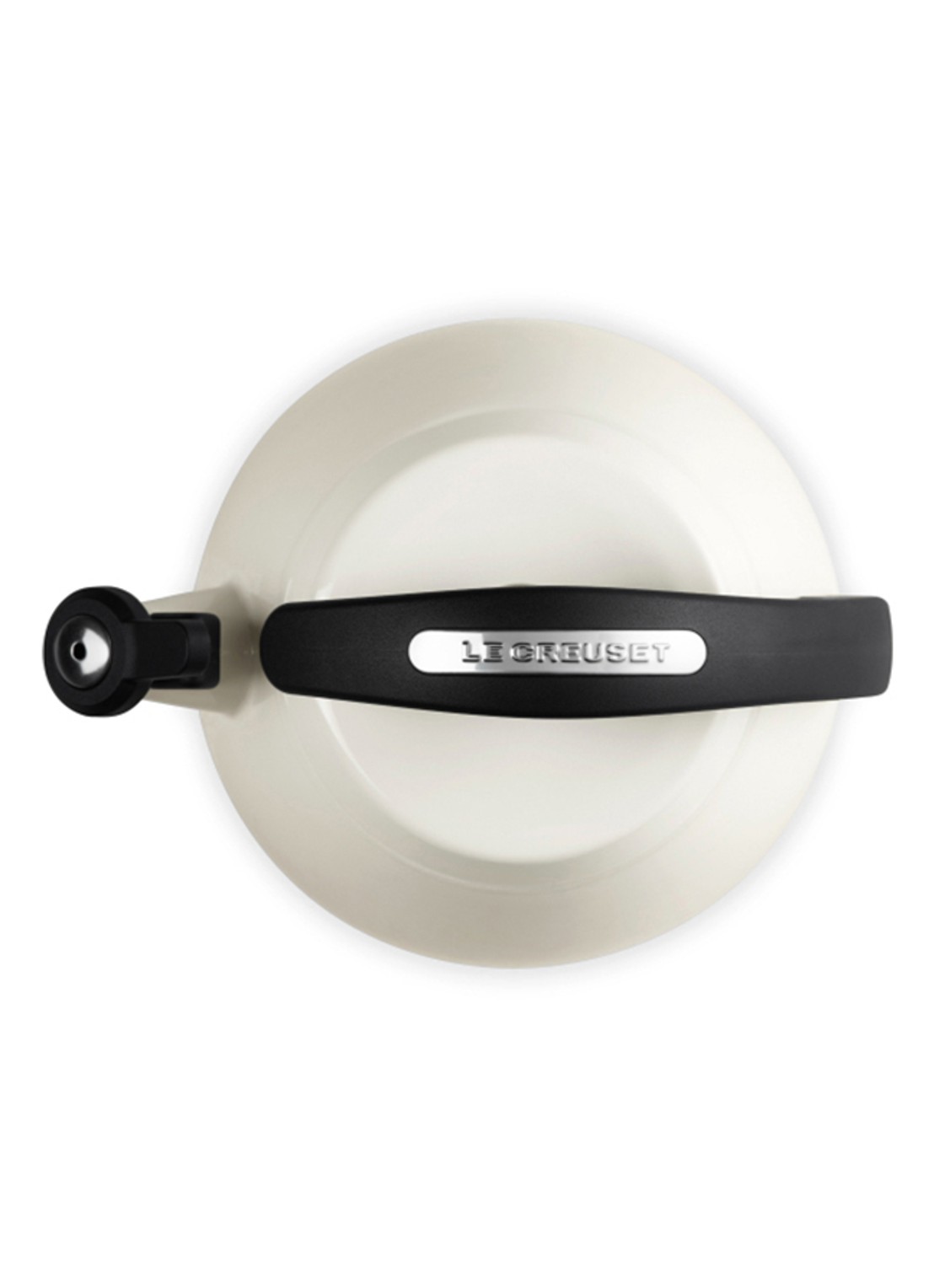 Le Creuset Cloche fluitketel 2,1 liter - detail beige
