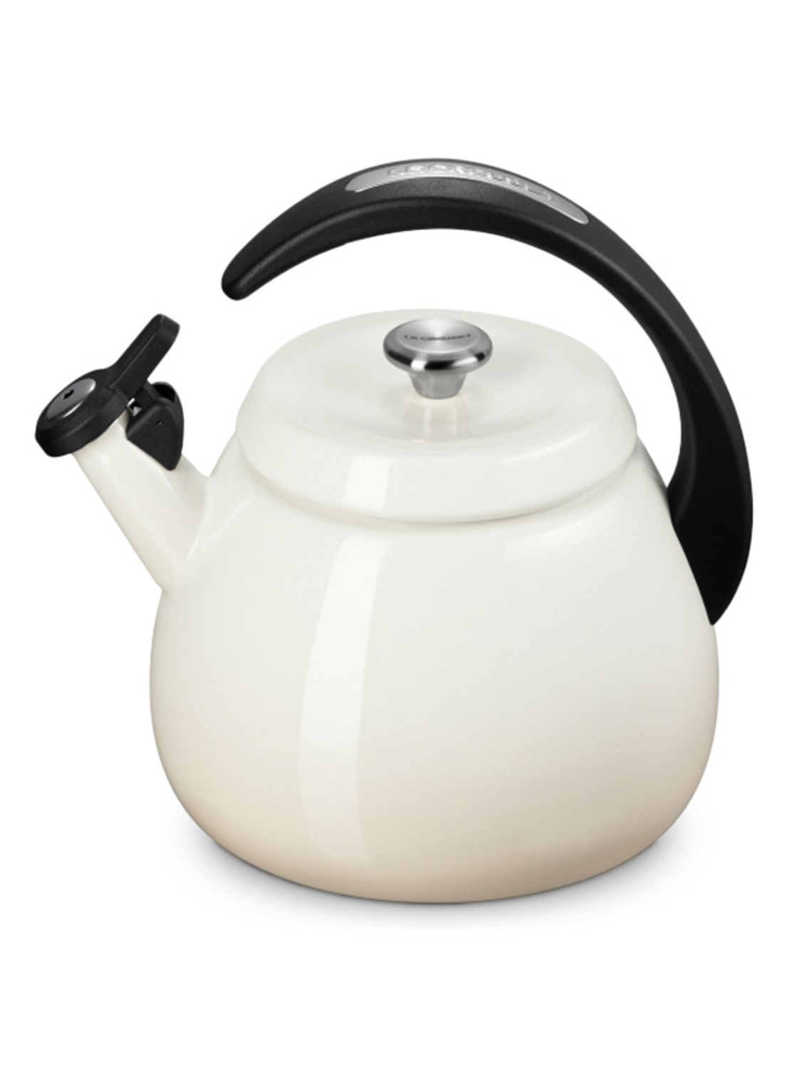 Le Creuset Cloche fluitketel 2,1 liter - voorkant 4 beige