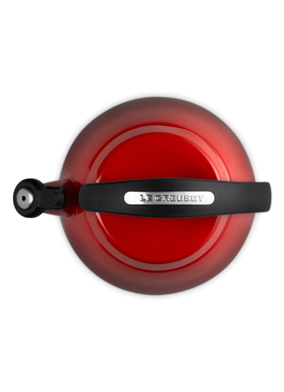 Le Creuset Cloche fluitketel 2,1 liter - detail 2 donkerrood