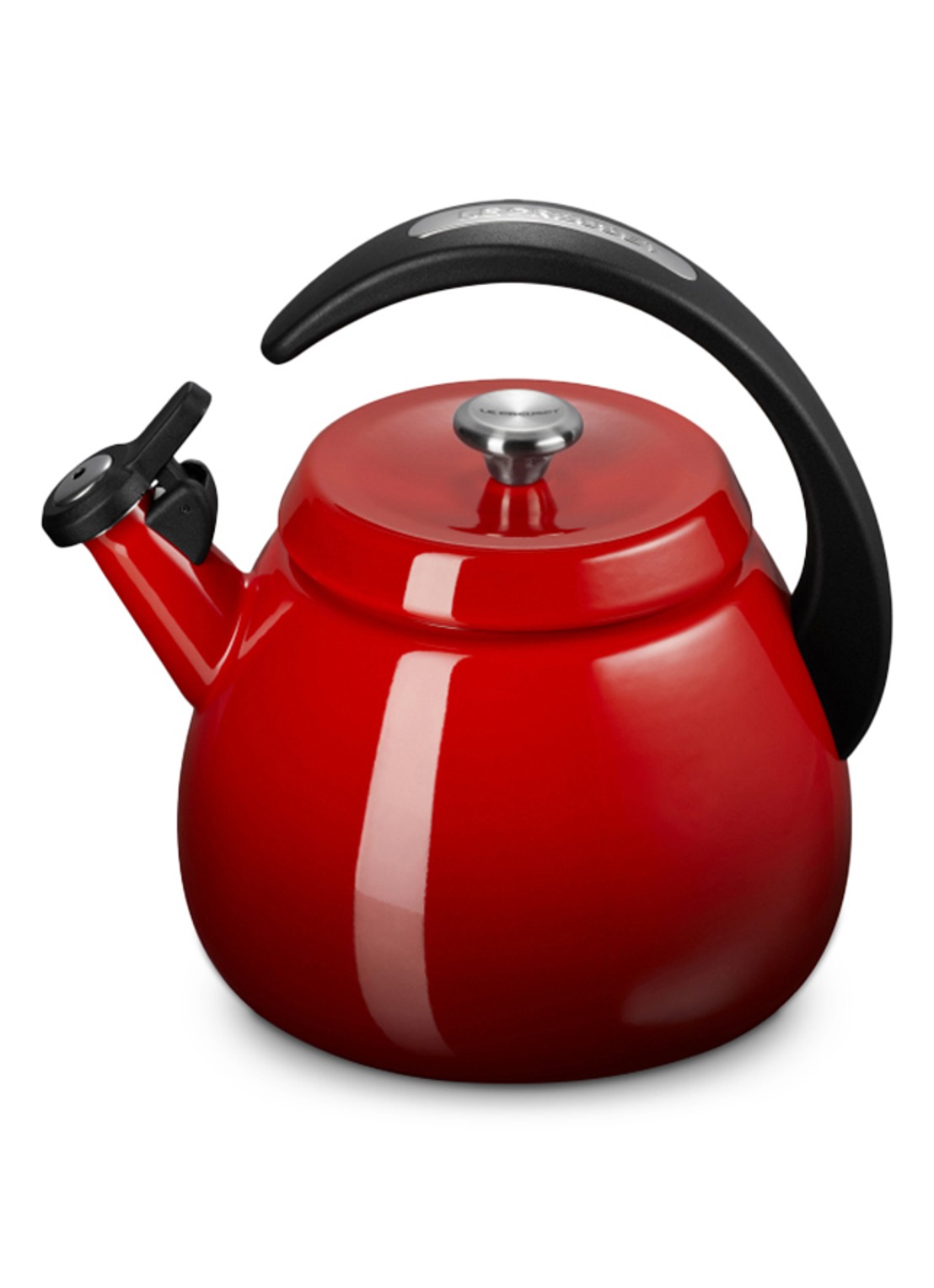 Le Creuset Cloche fluitketel 2,1 liter - voorkant 5 donkerrood