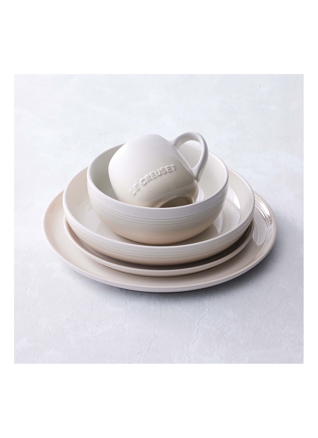 Le Creuset Coupe diep bord 22 cm  - detail 7 meringue / beige