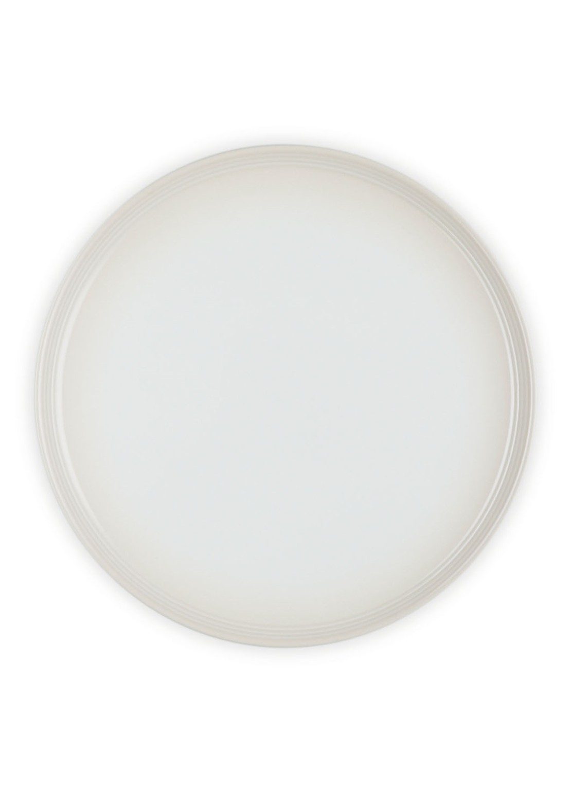 Le Creuset Coupe dinerbord 27 cm - detail meringue / beige