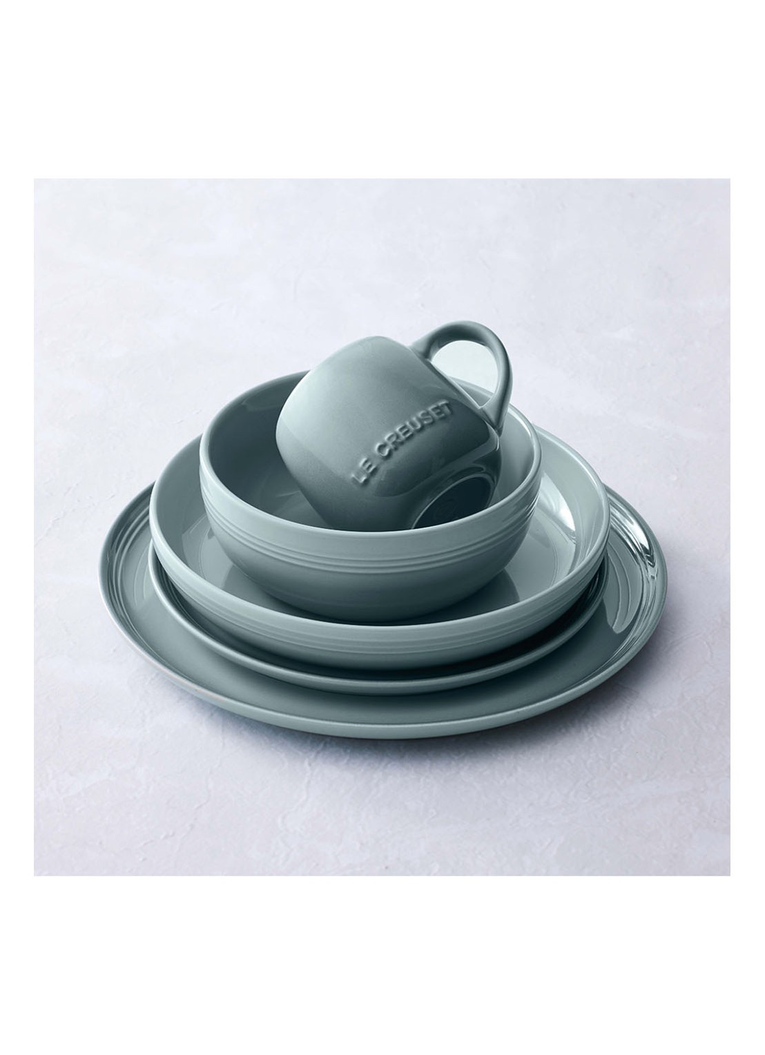 Le Creuset Coupe dinerbord 27 cm - detail 7 sea salt / lichtgroen