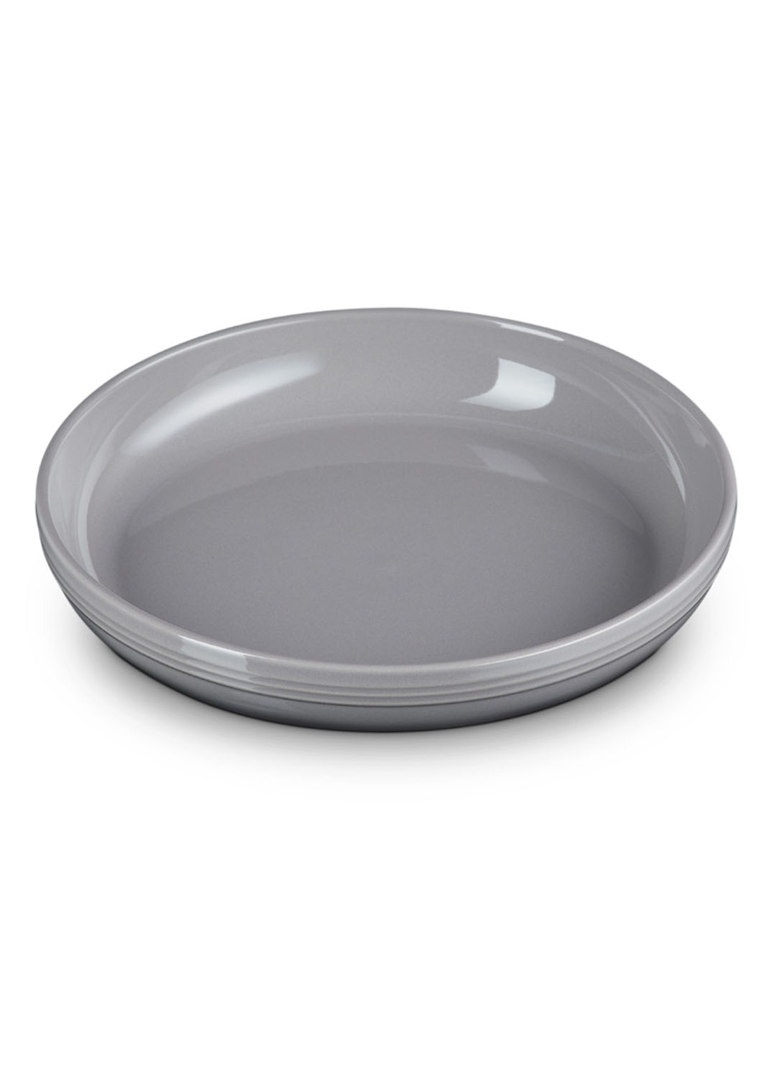 Le Creuset Coupe Flint diep bord 22 cm - voorkant 6 flint / grijs