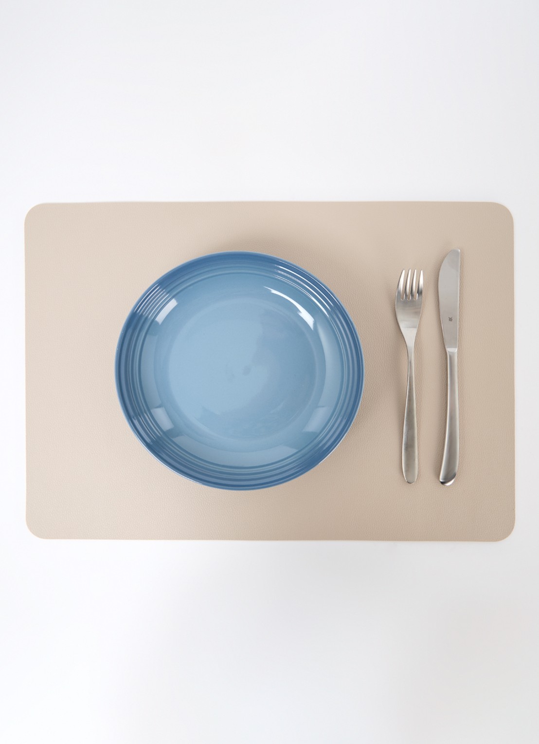 Le Creuset Diep bord 22 cm - detail 2 chambray / blauw