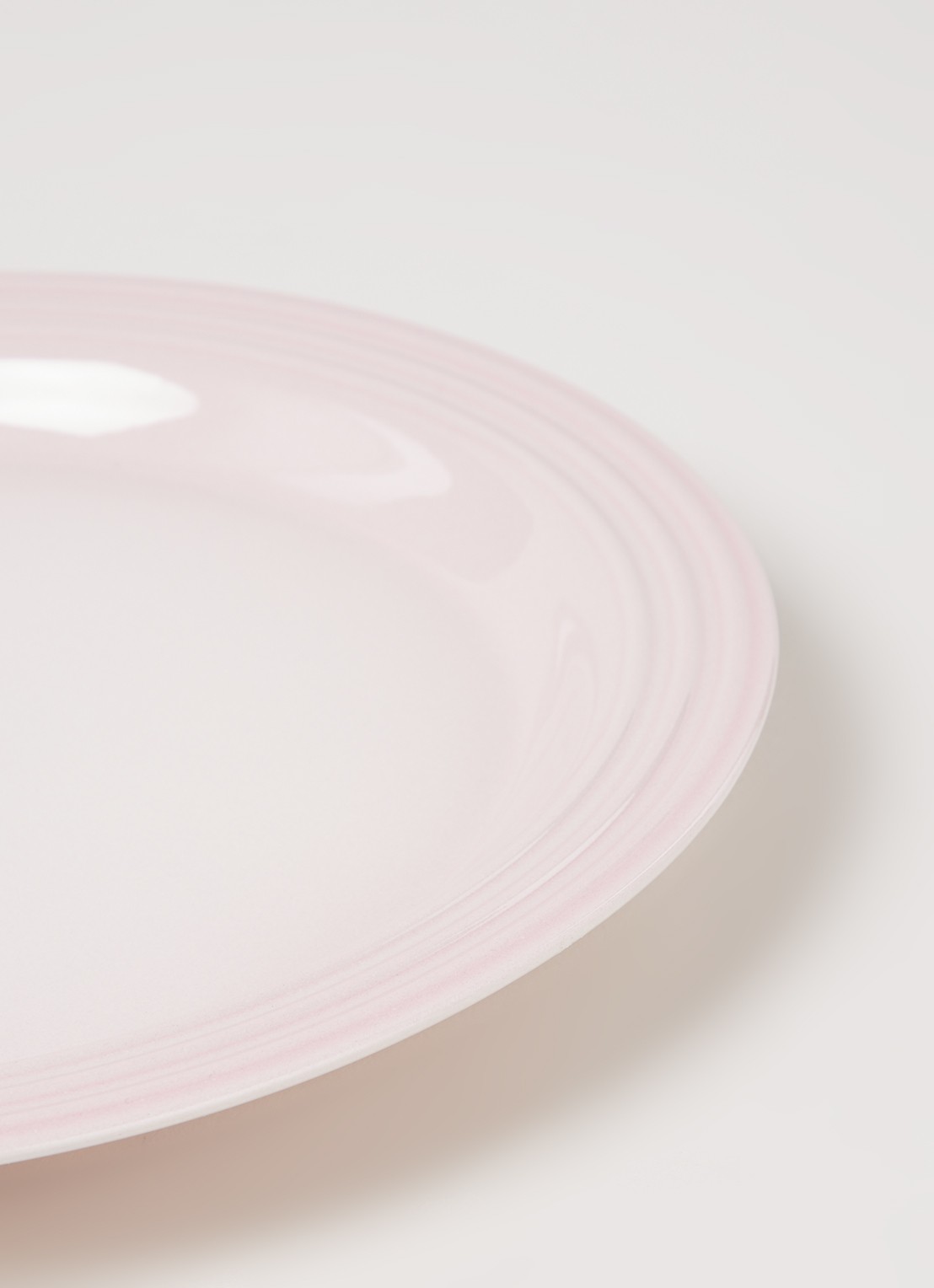 Le Creuset Dinerbord 27 cm  - detail shell pink / roze