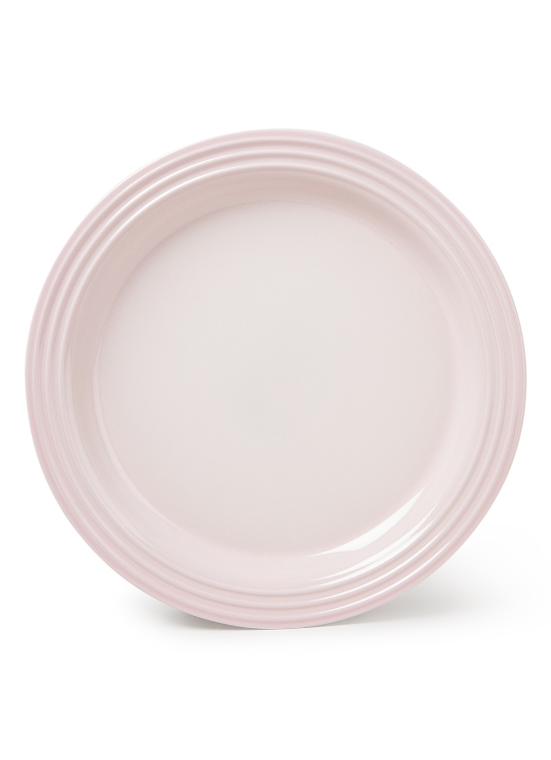Le Creuset Dinerbord 27 cm  - voorkant 2 shell pink / roze