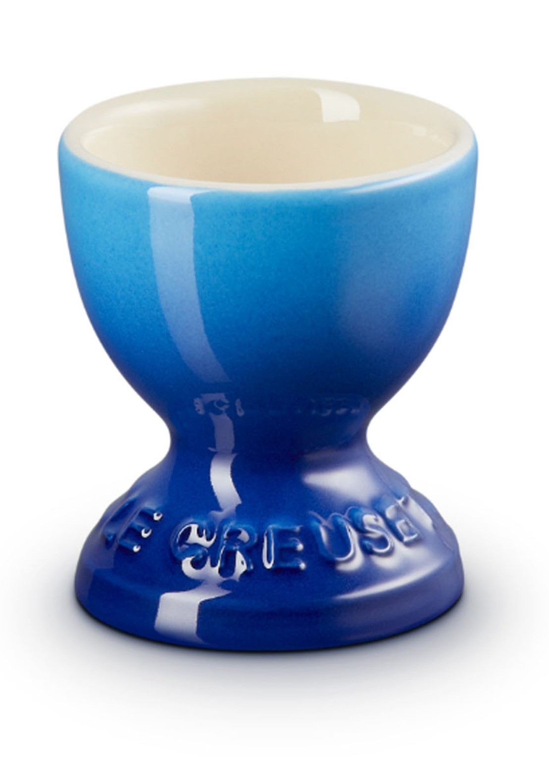 Le Creuset Eierdop 5,9 cm  - voorkant 3 azure / blauw