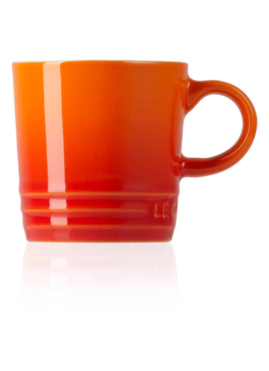 Le Creuset Espressokopje 10 cl - detail 4 oranjerood / oranje