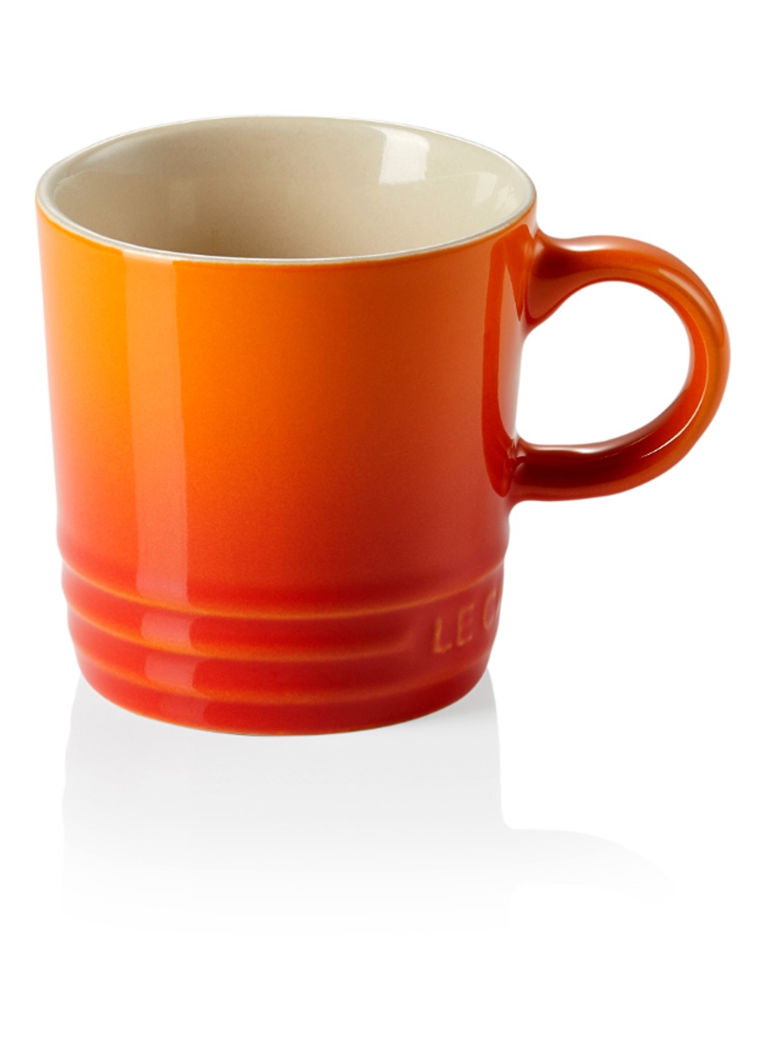 Le Creuset Espressokopje 10 cl - voorkant oranjerood / oranje