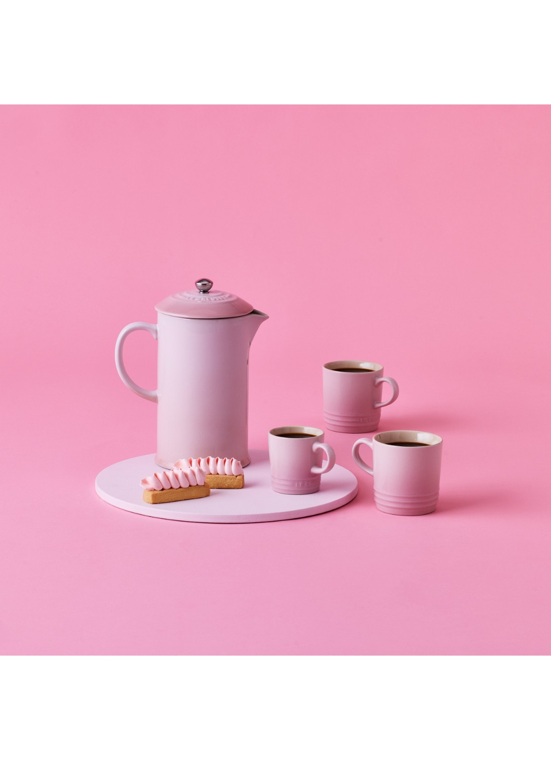 Le Creuset Espressokopje 10 cl - voorkant 5 shell pink / roze