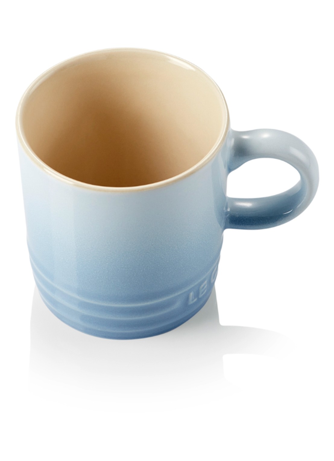 Le Creuset Espressokopje 10 cl - voorkant 2 coastal blue / lichtblauw