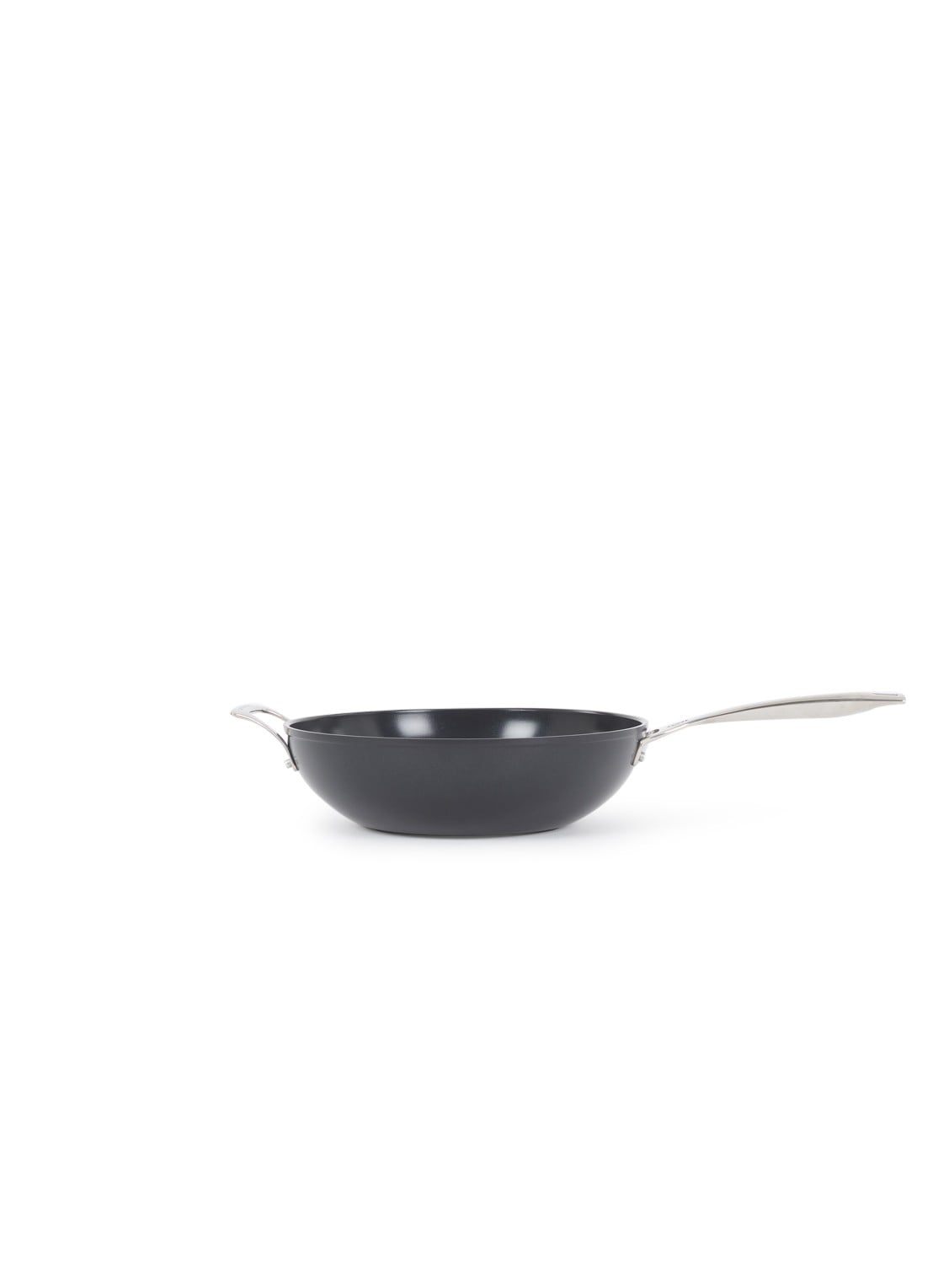 Le Creuset Essential Non-Stick Ceramic wokpan Ø30 cm - voorkant 2 zwart
