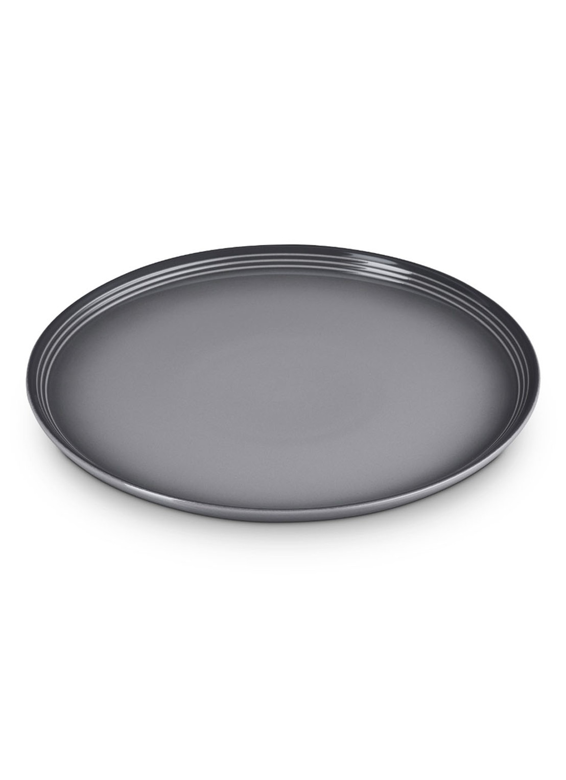 Le Creuset Flint bord 27 cm - voorkant 2 flint / grijs